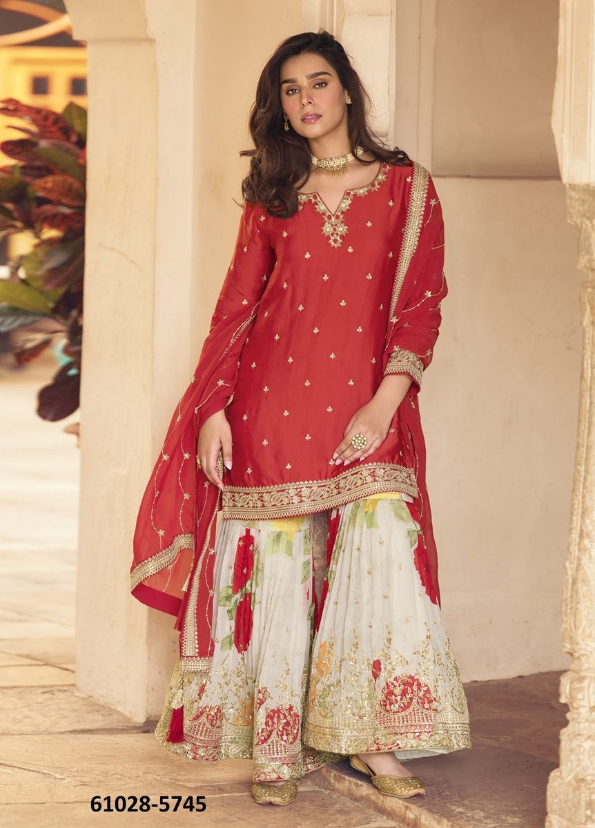 SAFAR - Catalog # 61028 (Set of 3 Readymade Salwar Suits) MADE IN INDIA BY SAYURI DESIGNER