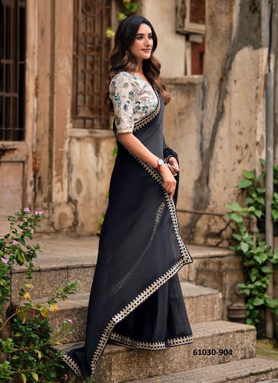 MAGNOLIA 9 - Catalog # 61030 (Set of 8 Sarees) MADE IN INDIA BY L T FASHION