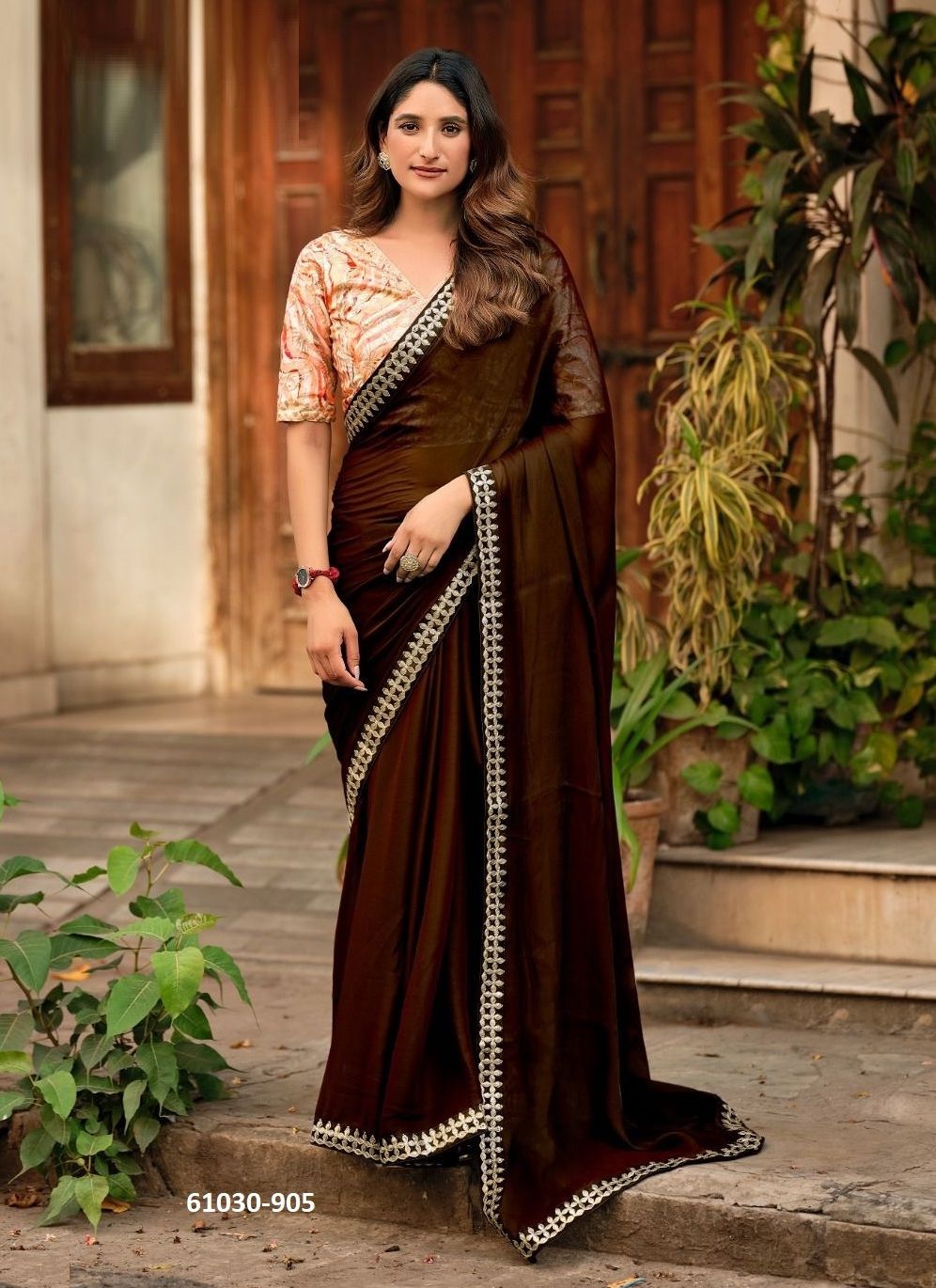 MAGNOLIA 9 - Catalog # 61030 (Set of 8 Sarees) MADE IN INDIA BY L T FASHION