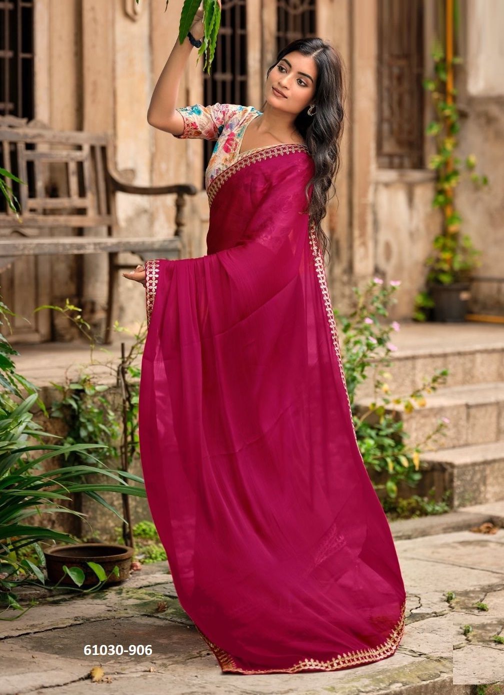MAGNOLIA 9 - Catalog # 61030 (Set of 8 Sarees) MADE IN INDIA BY L T FASHION
