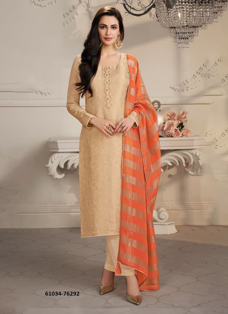 SHIRINA - Catalog # 61034 (Set of 4 Semi-Stitched / Un-Stitched Suits) MADE IN INDIA BY VINAY FASHION LLP