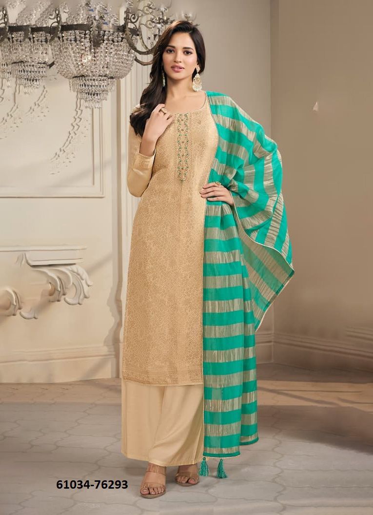 SHIRINA - Catalog # 61034 (Set of 4 Semi-Stitched / Un-Stitched Suits) MADE IN INDIA BY VINAY FASHION LLP