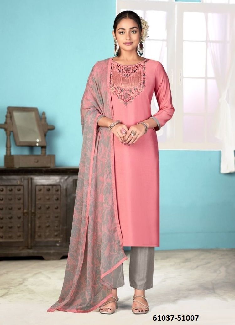 DREAM COOL 24 - Catalog # 61037 (Set of 12 Readymade Salwar Suits) MADE IN INDIA BY MEHERIYA