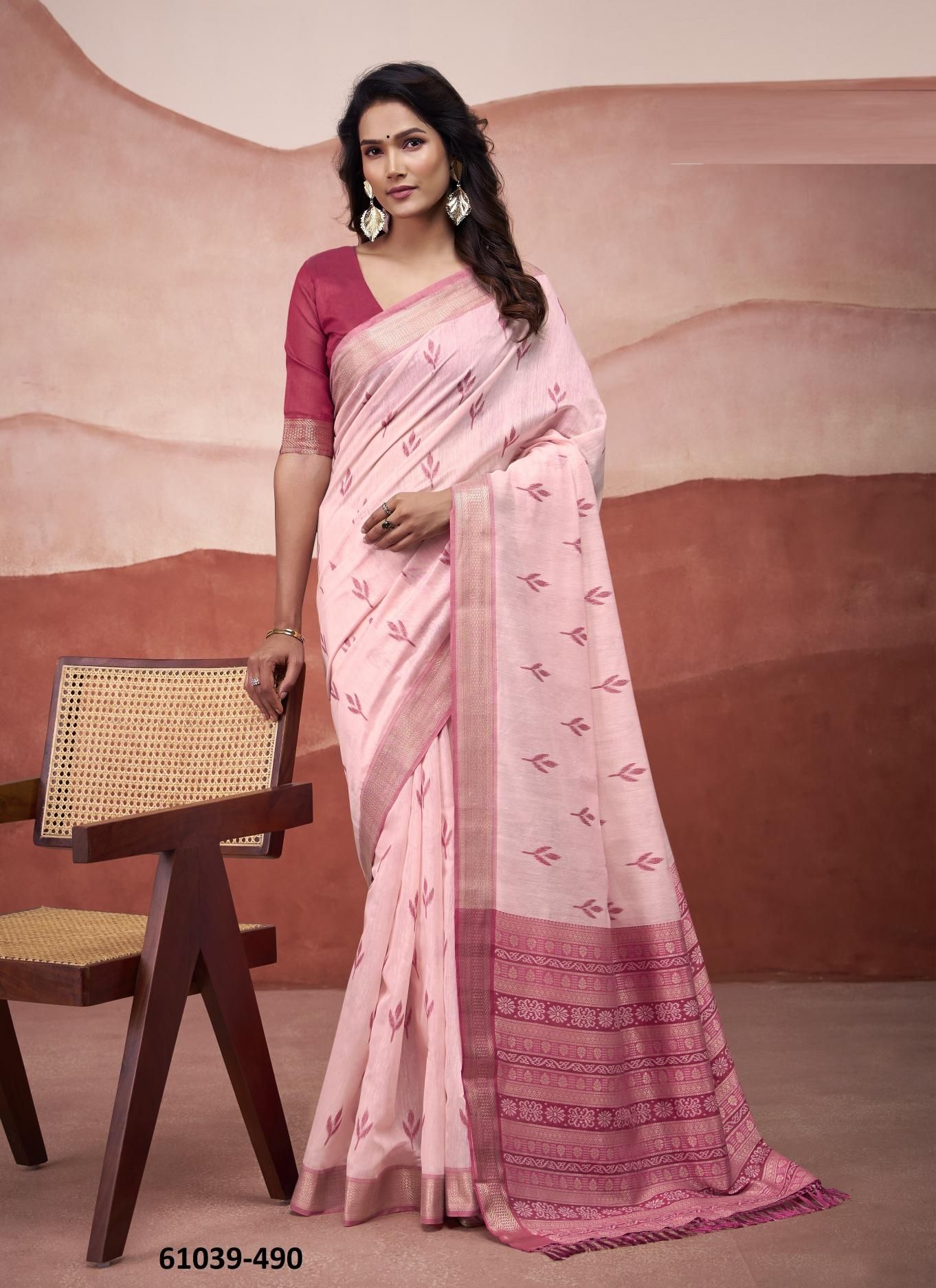 MANGO DOLI - Catalog # 61039 (Set of 6 Sarees) MADE IN INDIA BY DESI MUSE MANGO DOLI - Catalog # 61039 (Set of 6 Sarees) MADE IN INDIA BY DESI MUSE
