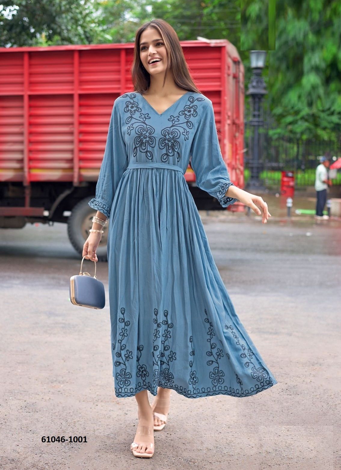 QUEEN - Catalog # 61046 (Set of 6 Readymade Women's Kurtis / Tops) MADE IN INDIA BY MITTOO QUEEN - Catalog # 61046 (Set of 6 Readymade Women's Kurtis / Tops) MADE IN INDIA BY MITTOO