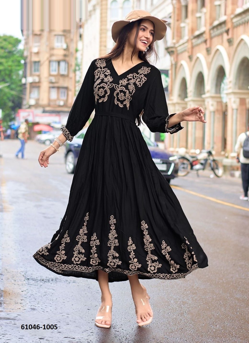 QUEEN - Catalog # 61046 (Set of 6 Readymade Women's Kurtis / Tops) MADE IN INDIA BY MITTOO QUEEN - Catalog # 61046 (Set of 6 Readymade Women's Kurtis / Tops) MADE IN INDIA BY MITTOO
