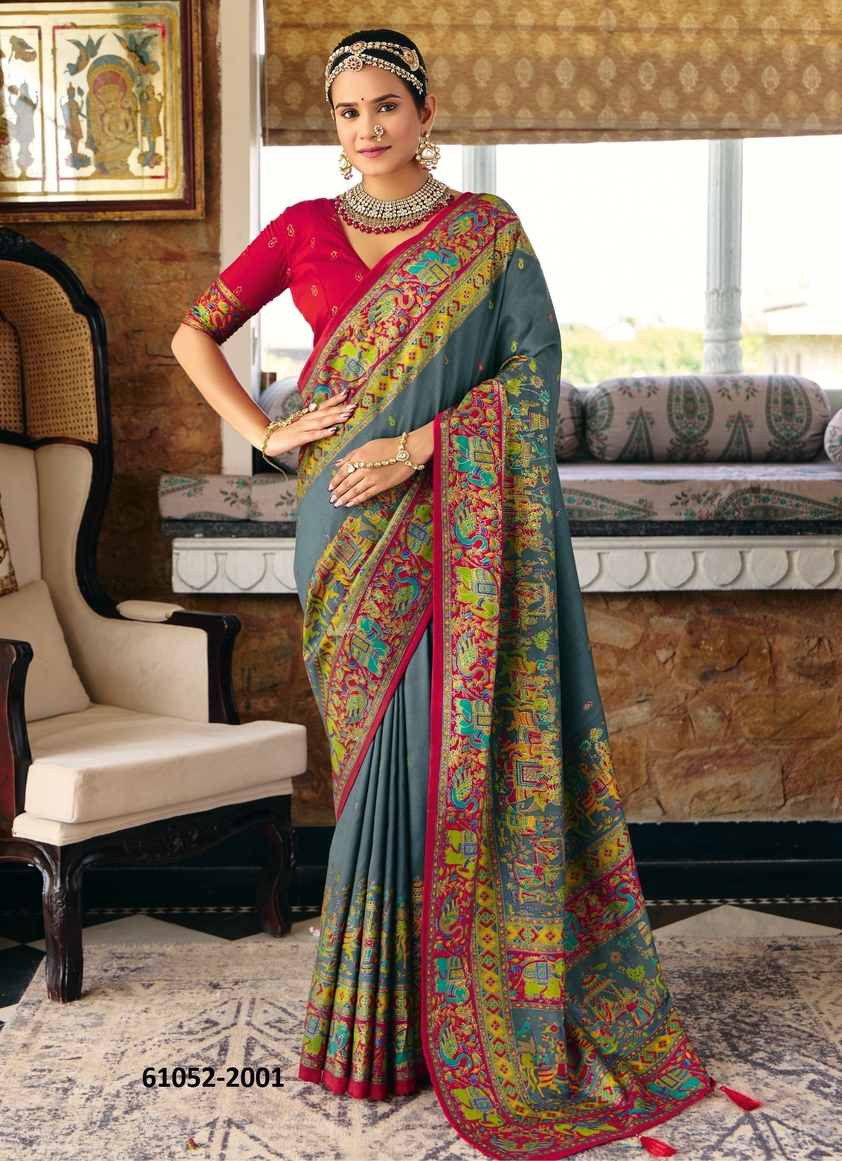 PRANALI SILK 2 - Catalog # 61052 (Set of 9 Sarees) MADE IN INDIA BY SHUBH SHREE CREATIONS PRANALI SILK 2 - Catalog # 61052 (Set of 9 Sarees) MADE IN INDIA BY SHUBH SHREE CREATIONS