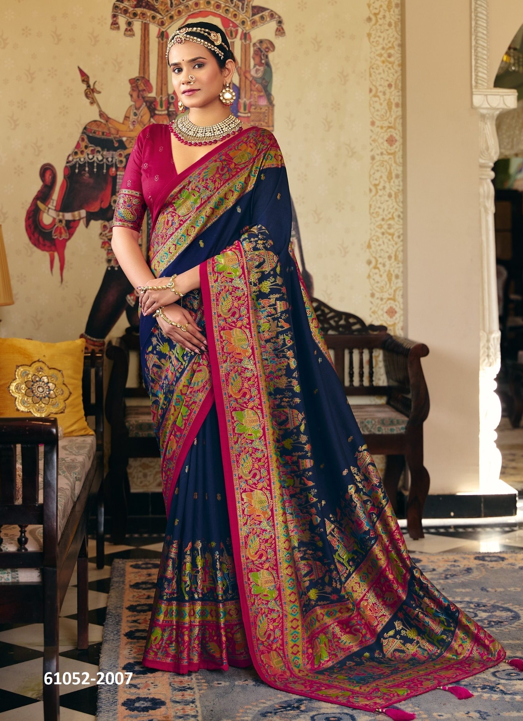 PRANALI SILK 2 - Catalog # 61052 (Set of 9 Sarees) MADE IN INDIA BY SHUBH SHREE CREATIONS PRANALI SILK 2 - Catalog # 61052 (Set of 9 Sarees) MADE IN INDIA BY SHUBH SHREE CREATIONS
