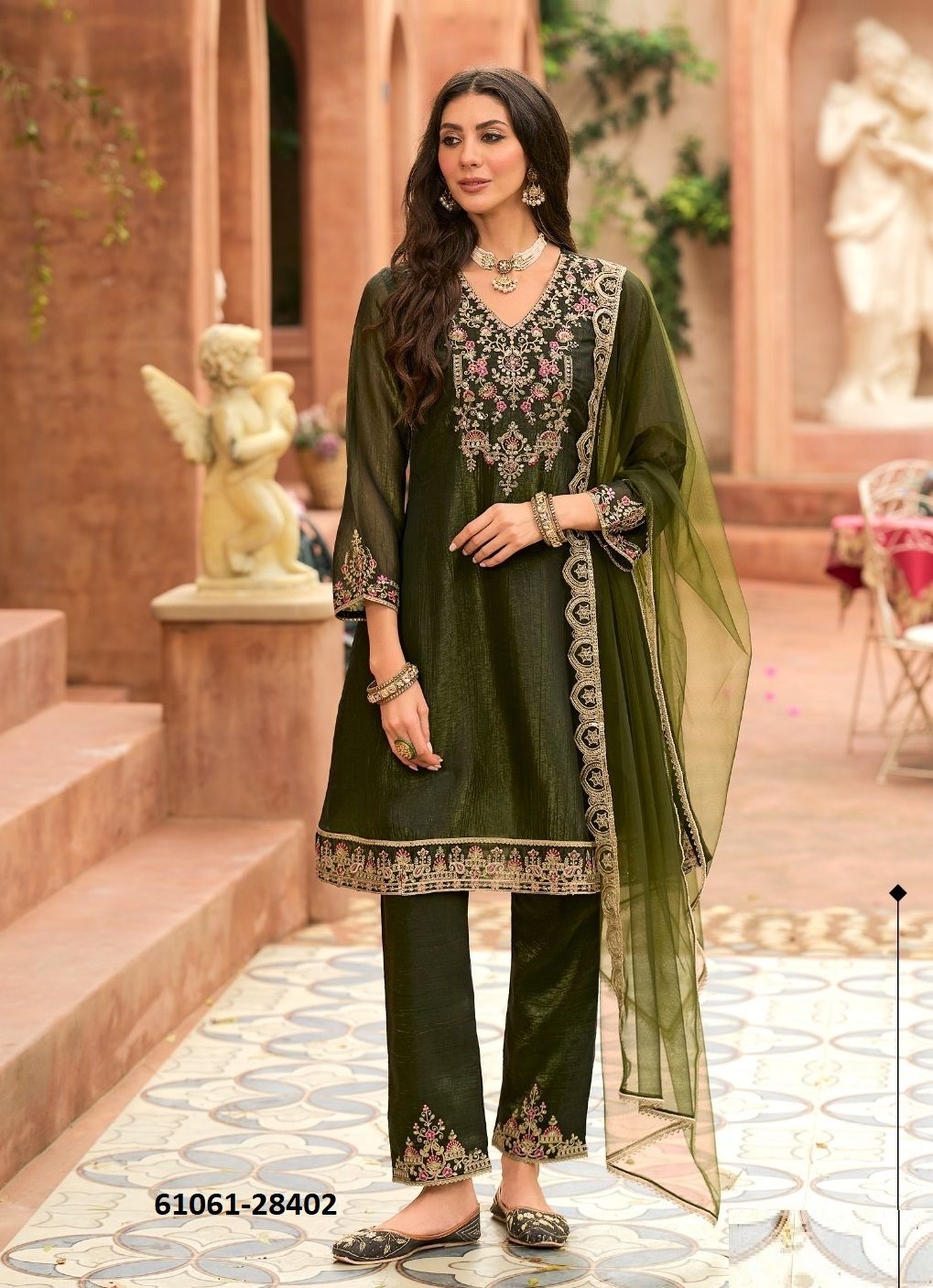 ROMANIA - Catalog # 61061 (Set of 4 Readymade Salwar Suits) MADE IN INDIA BY LILY & LALI