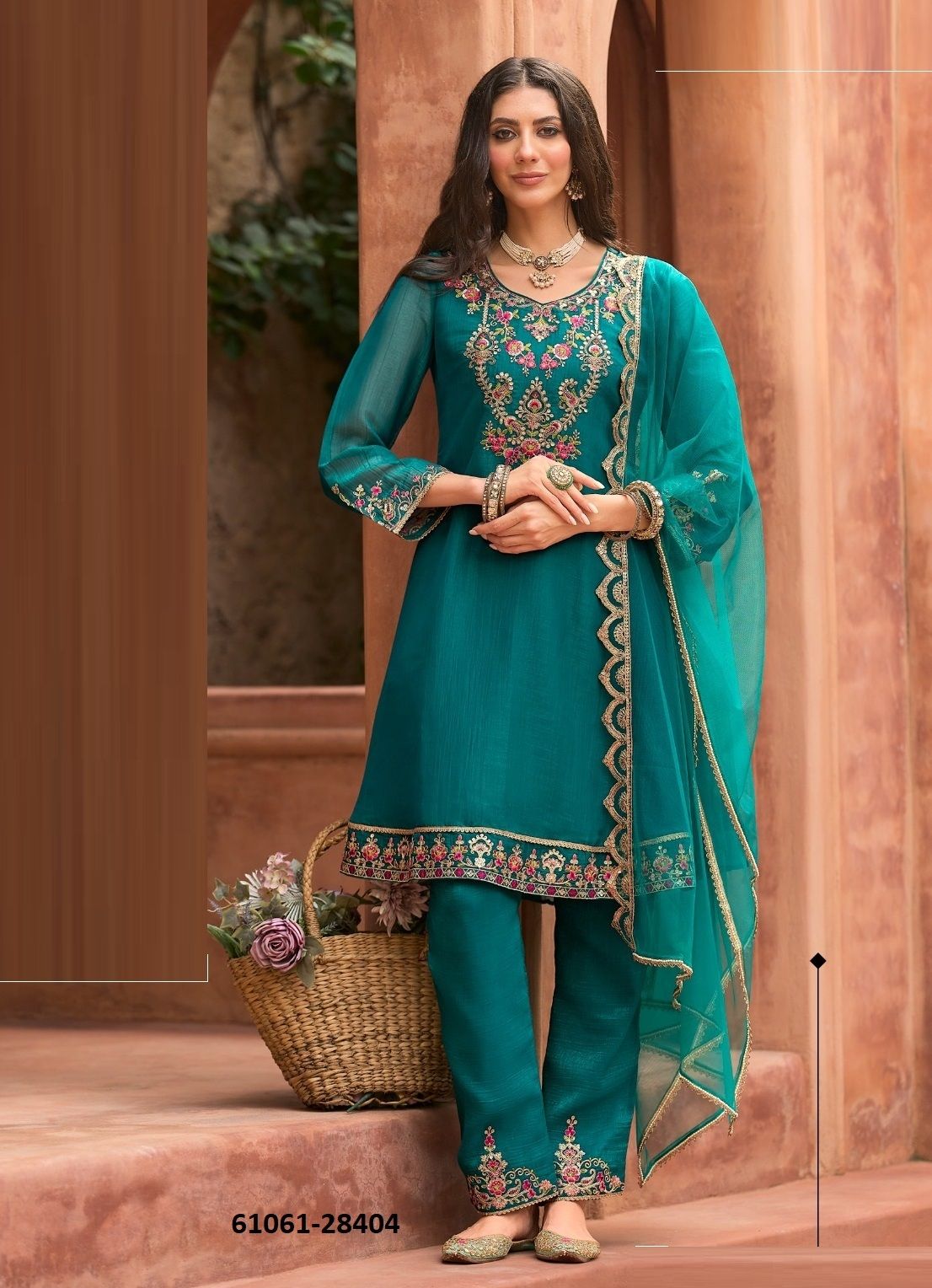 ROMANIA - Catalog # 61061 (Set of 4 Readymade Salwar Suits) MADE IN INDIA BY LILY & LALI