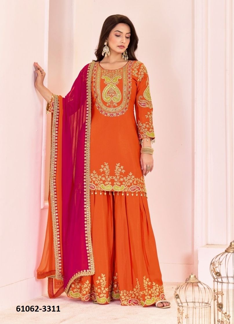 LUBHANI - Catalog # 61062 (Set of 4 Readymade Salwar Suits) MADE IN INDIA BY GULZAR COUTURE LUBHANI - Catalog # 61062 (Set of 4 Readymade Salwar Suits) MADE IN INDIA BY GULZAR COUTURE