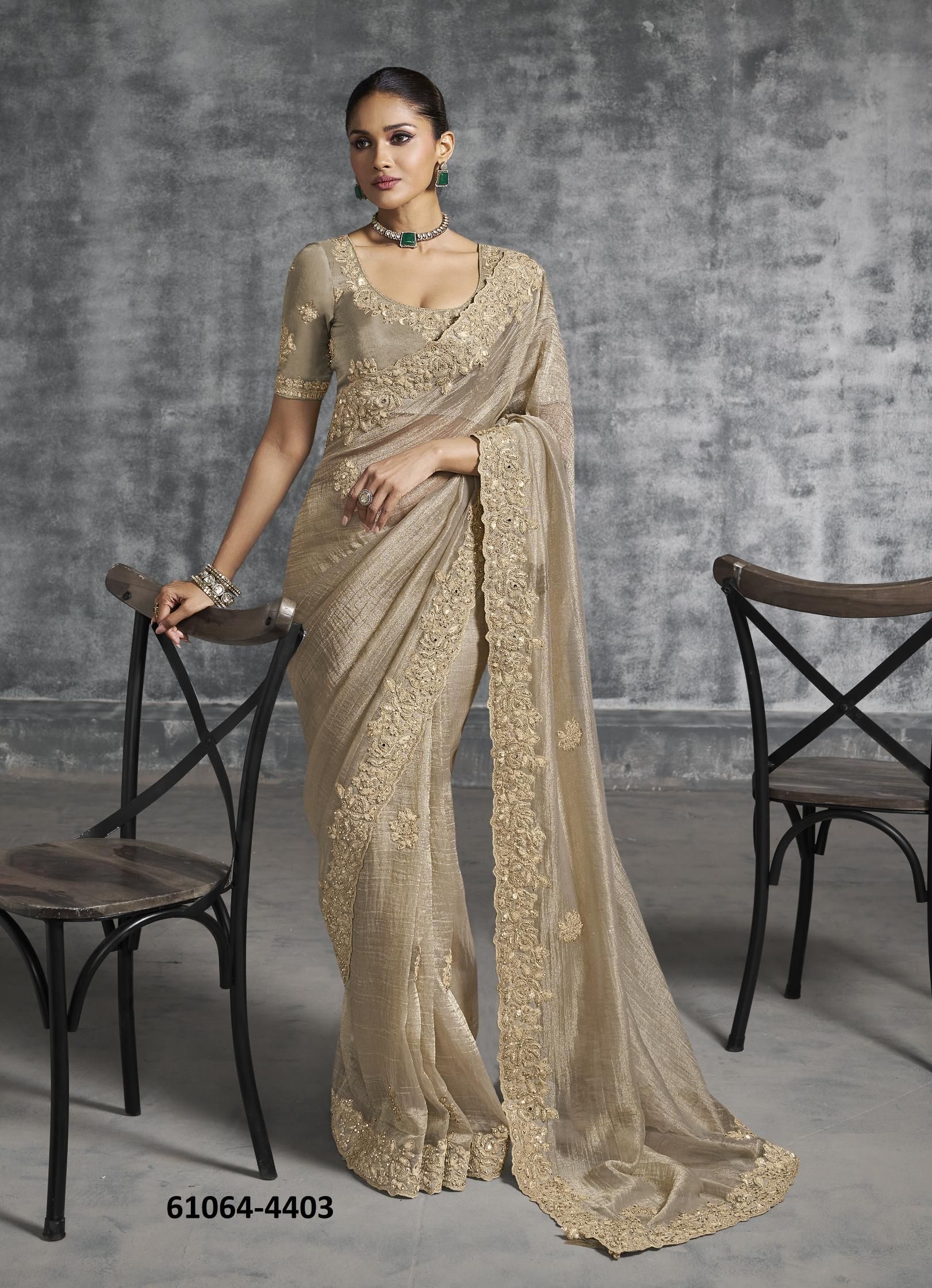 KASHIRA - Catalog # 61064 (Set of 12 Sarees) MADE IN INDIA BY SULAKSHMI SAREES