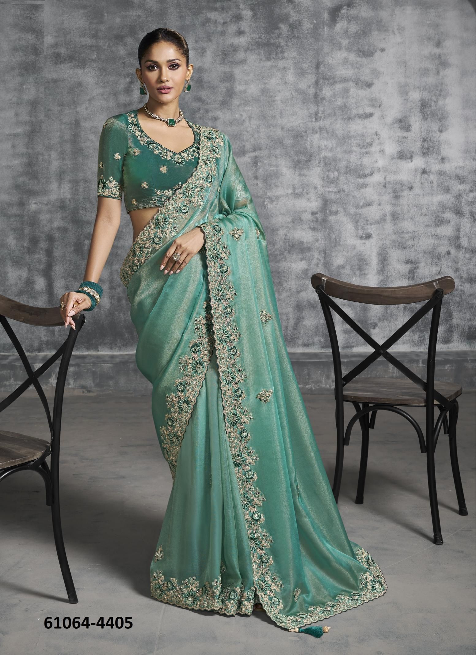 KASHIRA - Catalog # 61064 (Set of 12 Sarees) MADE IN INDIA BY SULAKSHMI SAREES