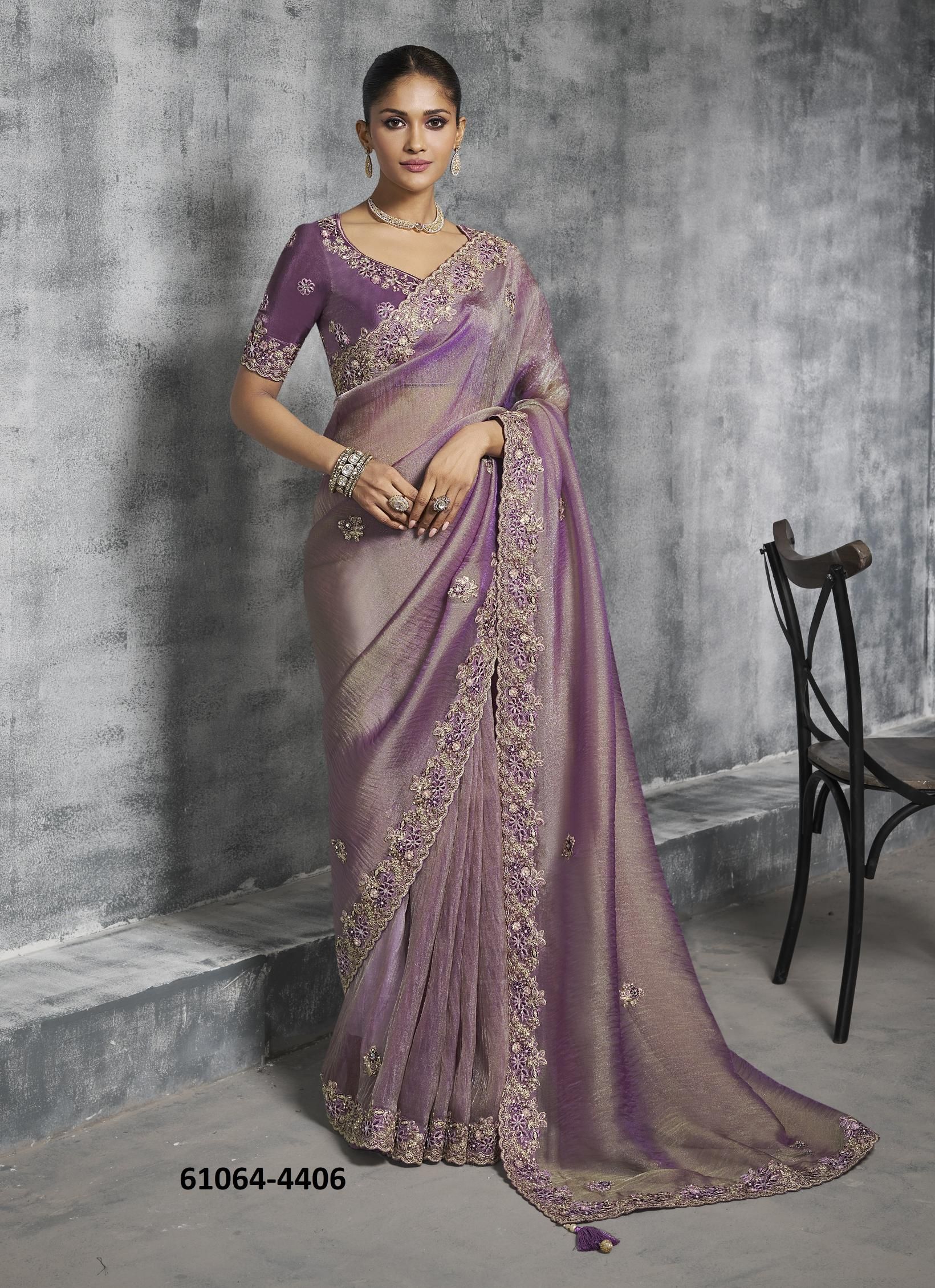 KASHIRA - Catalog # 61064 (Set of 12 Sarees) MADE IN INDIA BY SULAKSHMI SAREES