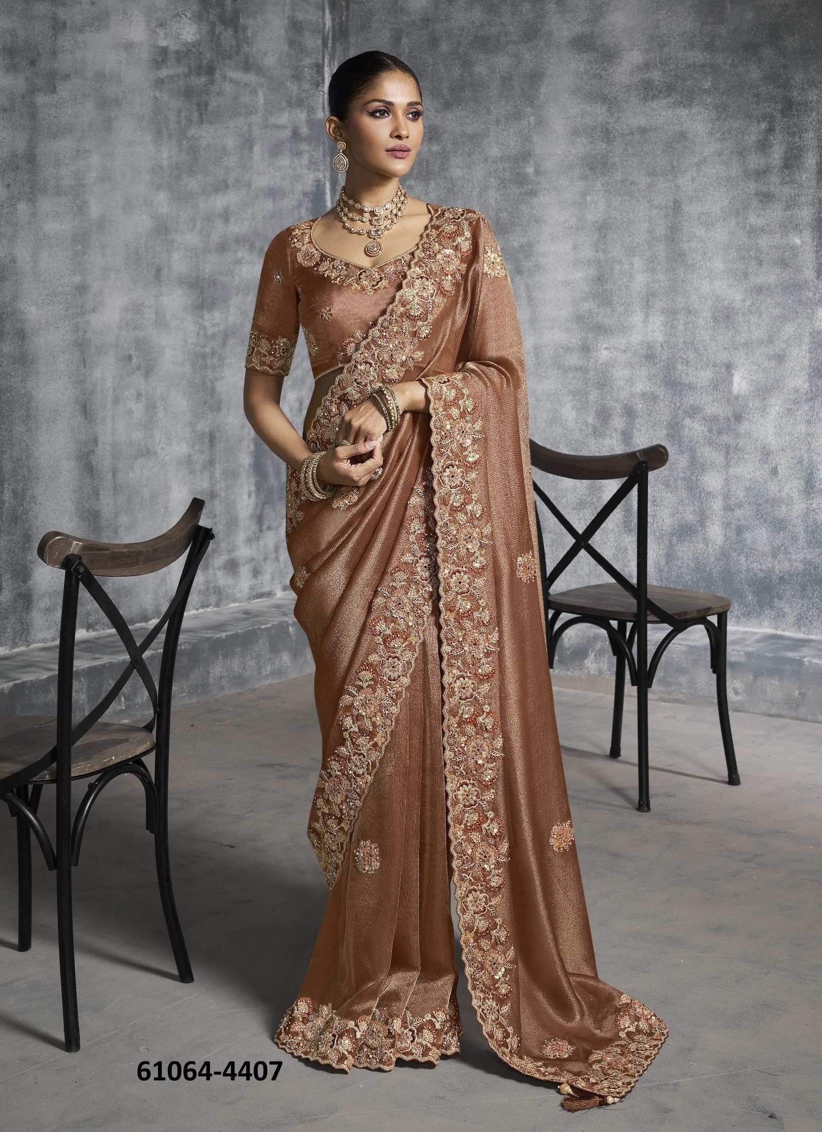 KASHIRA - Catalog # 61064 (Set of 12 Sarees) MADE IN INDIA BY SULAKSHMI SAREES