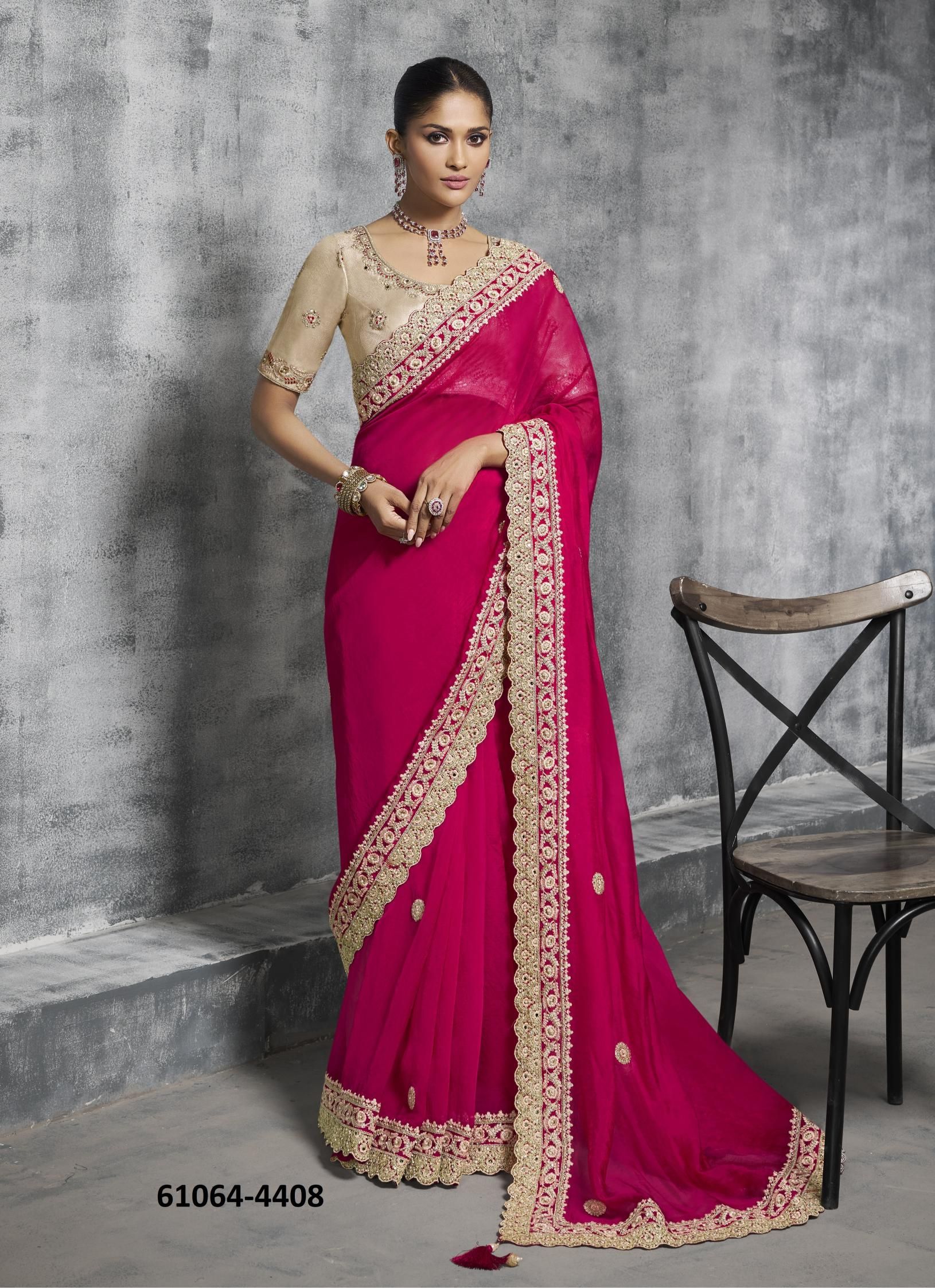 KASHIRA - Catalog # 61064 (Set of 12 Sarees) MADE IN INDIA BY SULAKSHMI SAREES