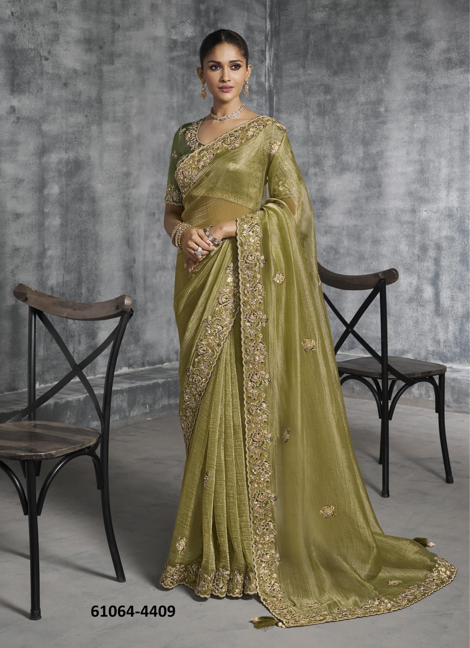KASHIRA - Catalog # 61064 (Set of 12 Sarees) MADE IN INDIA BY SULAKSHMI SAREES