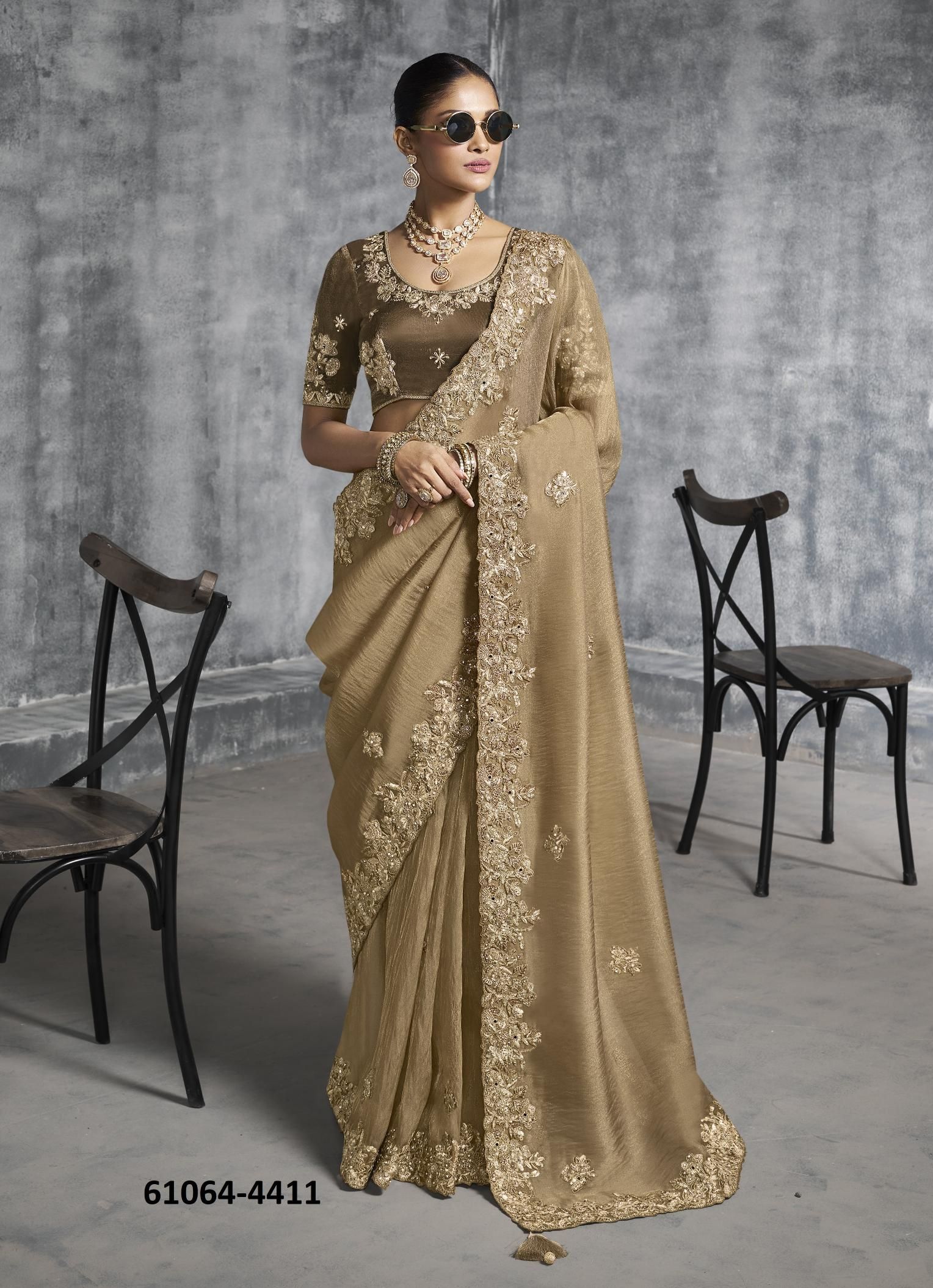 KASHIRA - Catalog # 61064 (Set of 12 Sarees) MADE IN INDIA BY SULAKSHMI SAREES