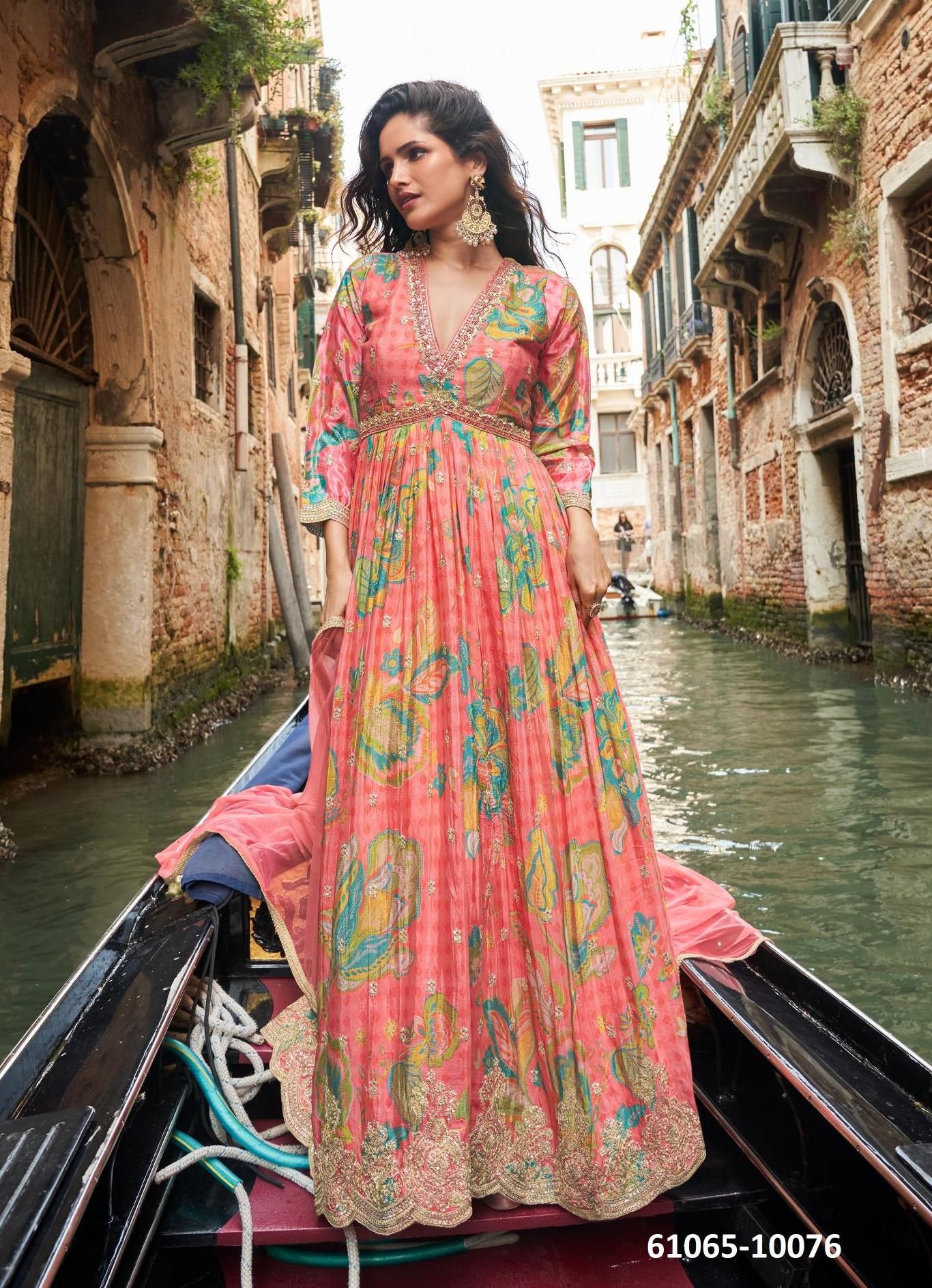 GEET - Catalog # 61065 (Set of 3 Readymade Gowns) MADE IN INDIA BY SAYURI DESIGNER
