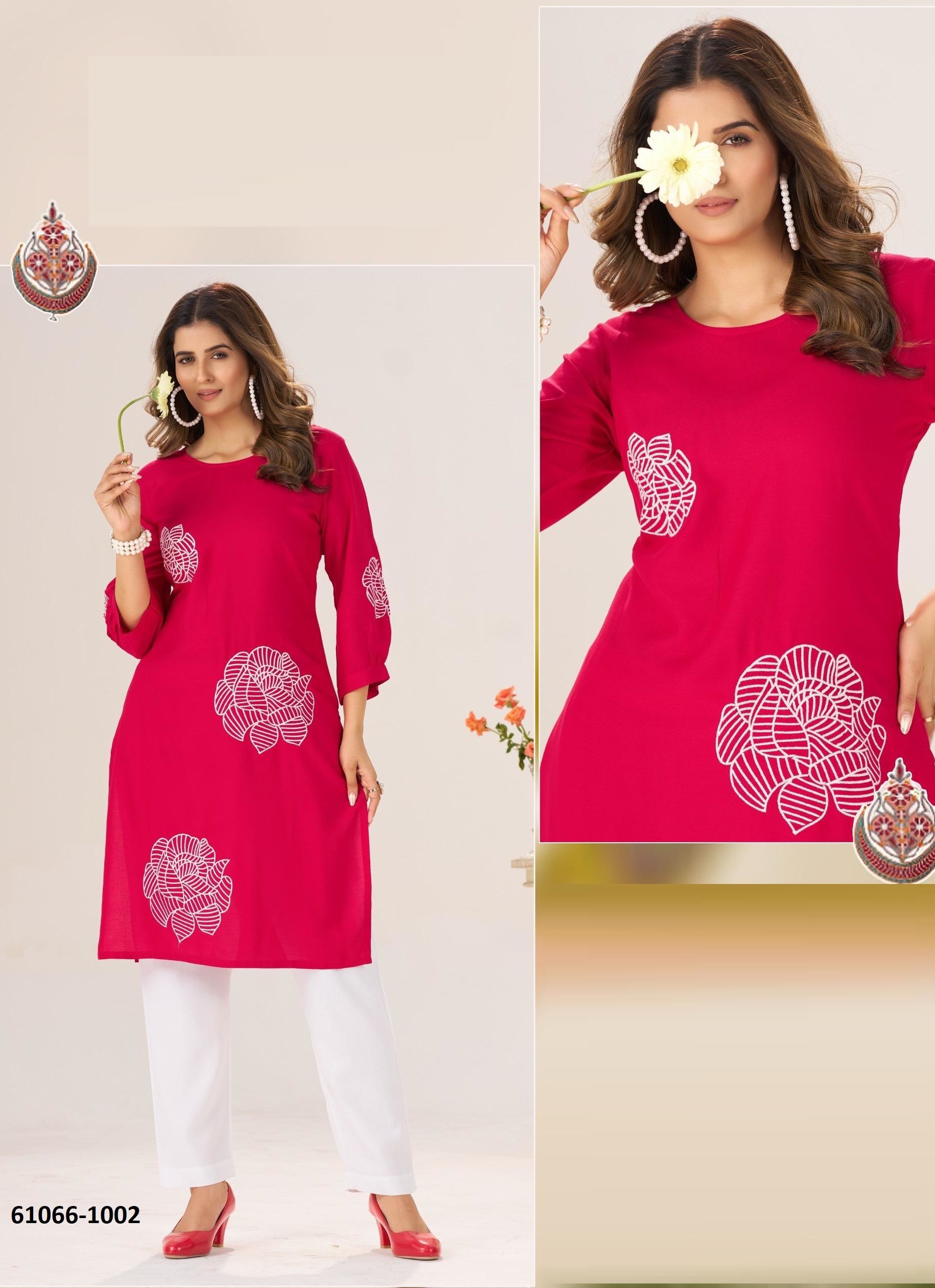 PRIYANKA - Catalog # 61066 (Set of 6 Readymade Women's Kurtis / Tops) MADE IN INDIA BY BLUE HILLS PRIYANKA - Catalog # 61066 (Set of 6 Readymade Women's Kurtis / Tops) MADE IN INDIA BY BLUE HILLS