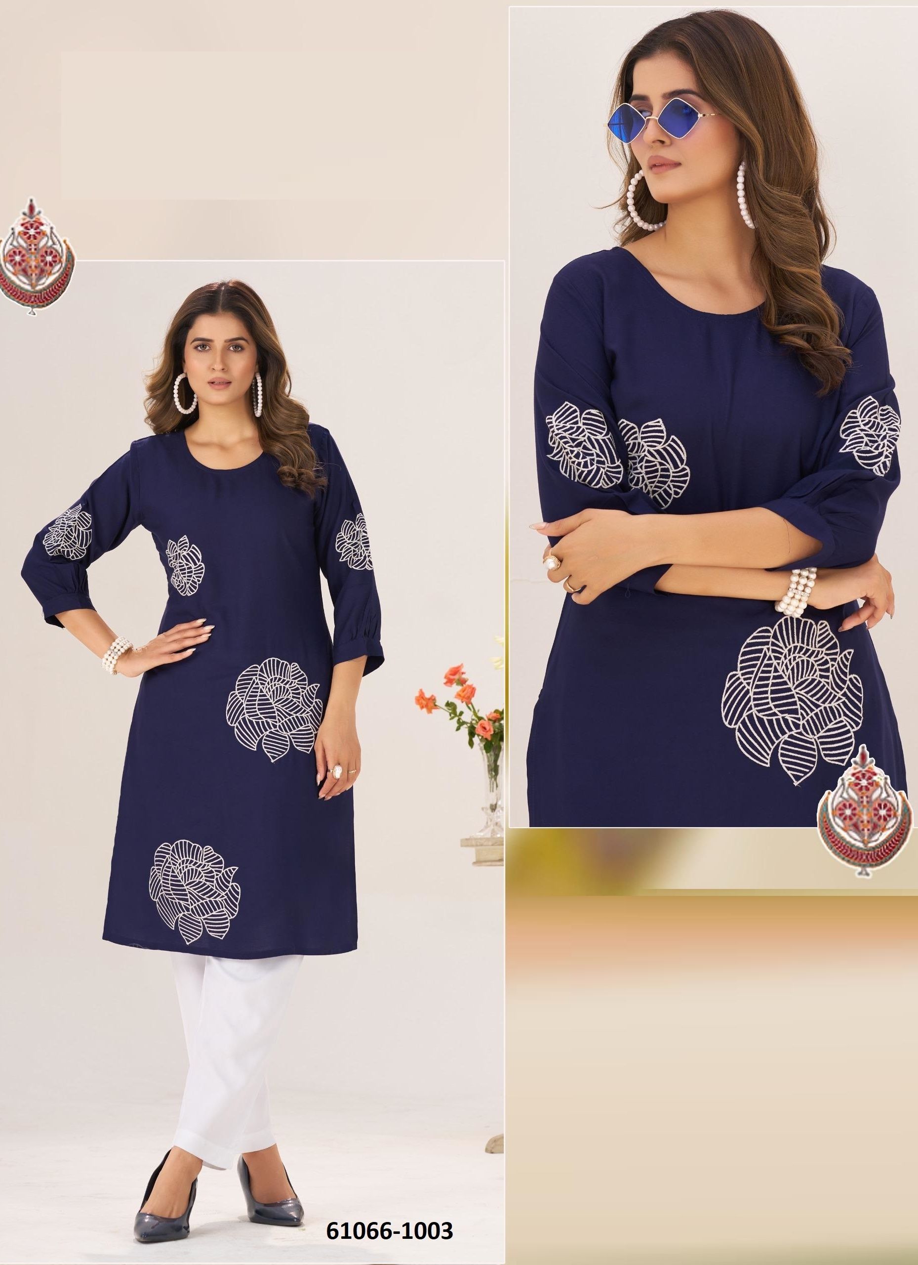 PRIYANKA - Catalog # 61066 (Set of 6 Readymade Women's Kurtis / Tops) MADE IN INDIA BY BLUE HILLS PRIYANKA - Catalog # 61066 (Set of 6 Readymade Women's Kurtis / Tops) MADE IN INDIA BY BLUE HILLS
