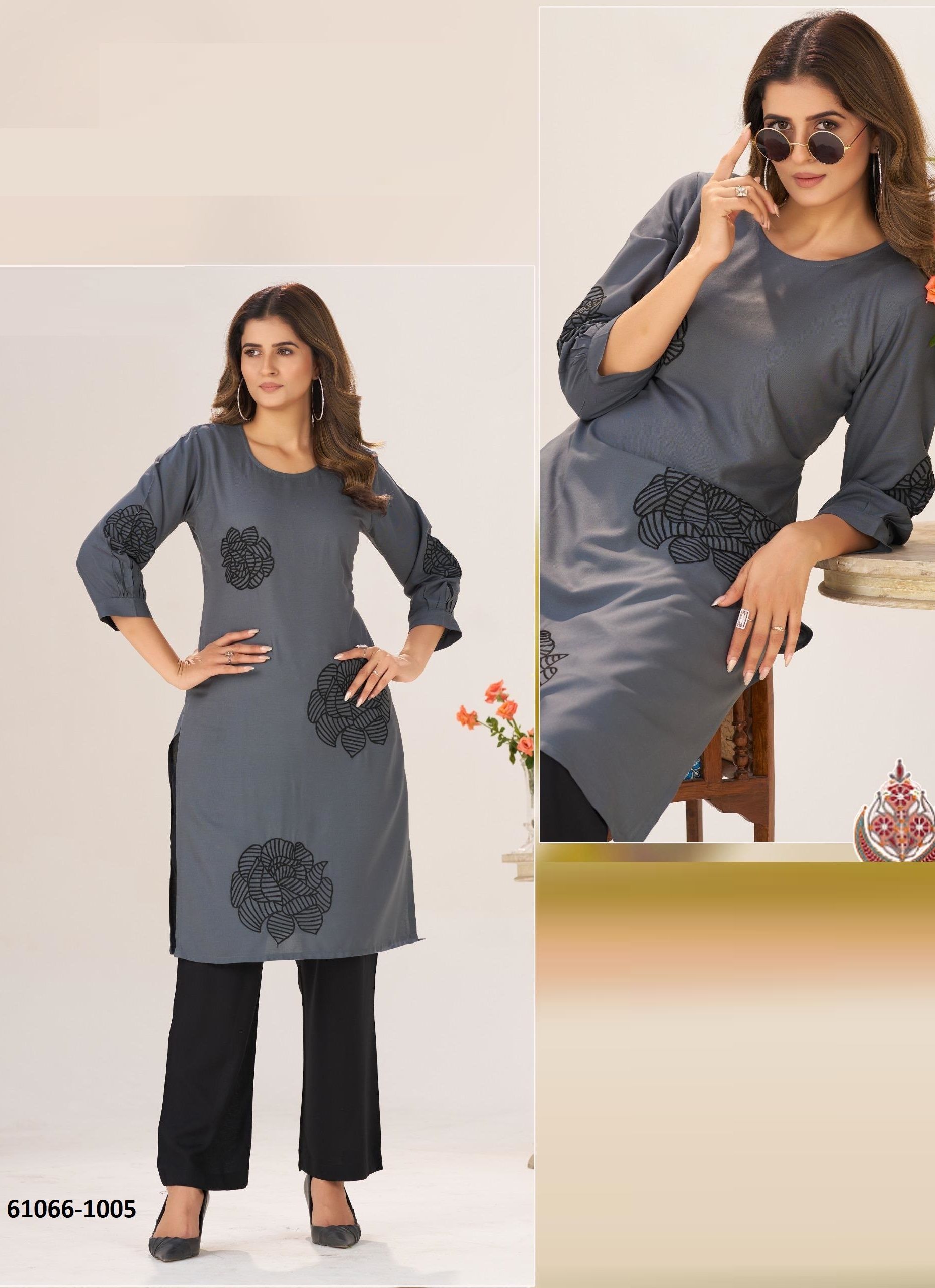 PRIYANKA - Catalog # 61066 (Set of 6 Readymade Women's Kurtis / Tops) MADE IN INDIA BY BLUE HILLS PRIYANKA - Catalog # 61066 (Set of 6 Readymade Women's Kurtis / Tops) MADE IN INDIA BY BLUE HILLS