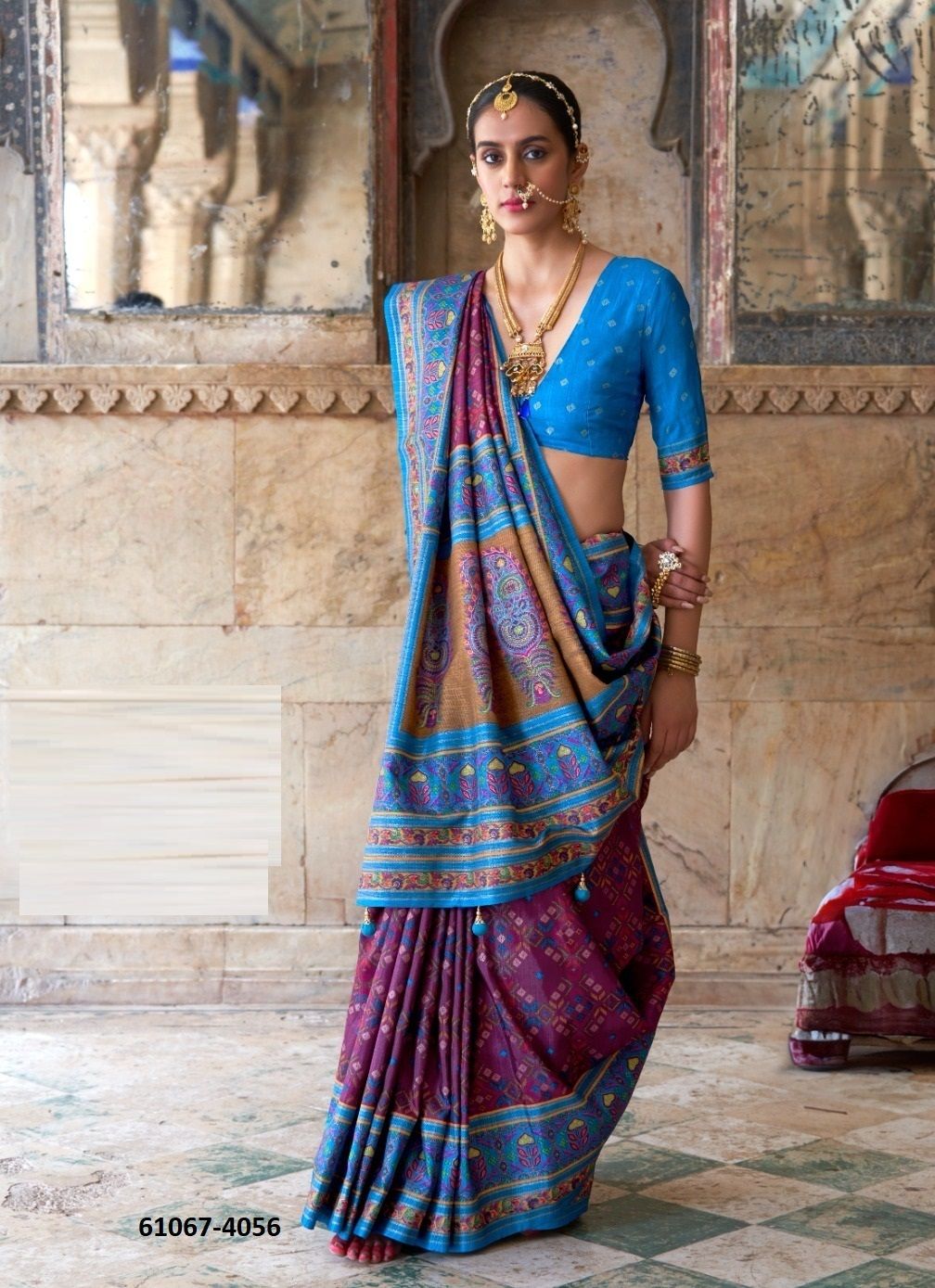 NAARI - Catalog # 61067 (Set of 6 Sarees) MADE IN INDIA BY KRESHVA NAARI - Catalog # 61067 (Set of 6 Sarees) MADE IN INDIA BY KRESHVA
