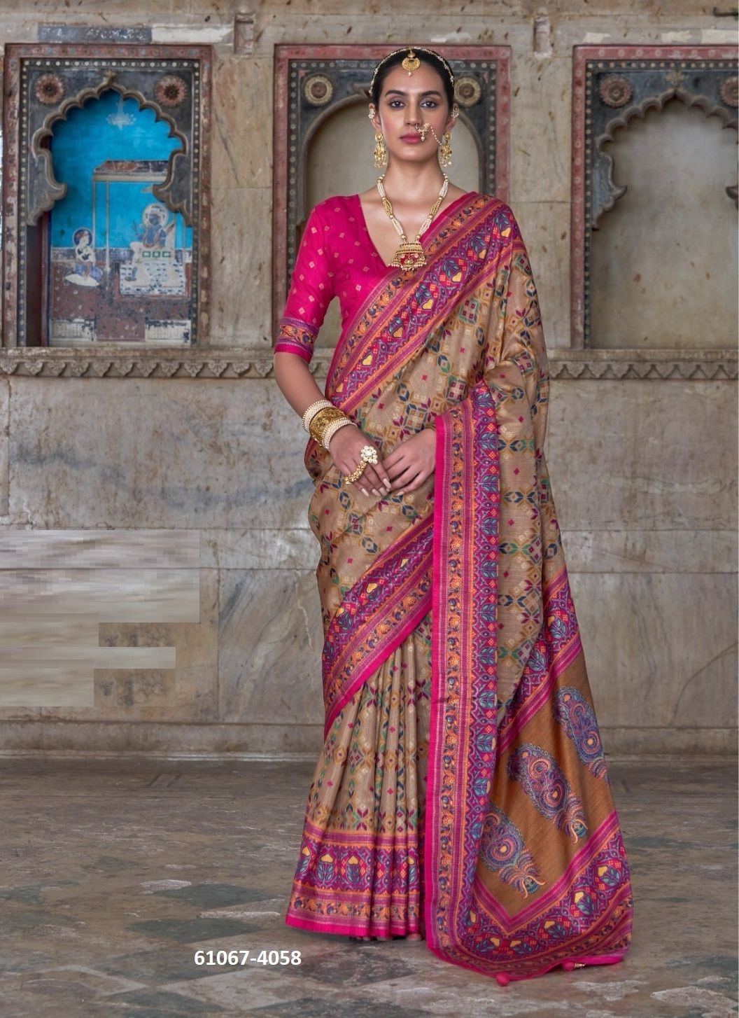 NAARI - Catalog # 61067 (Set of 6 Sarees) MADE IN INDIA BY KRESHVA NAARI - Catalog # 61067 (Set of 6 Sarees) MADE IN INDIA BY KRESHVA