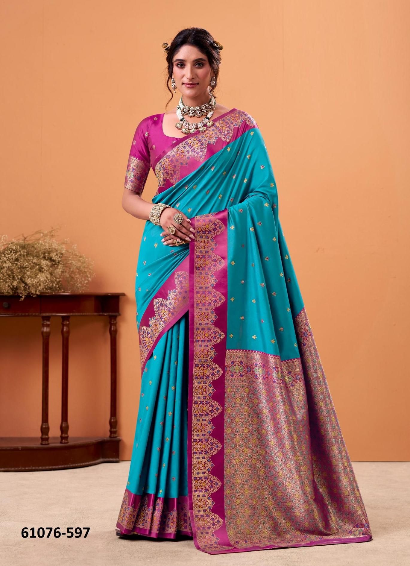 TAAPI GHAT - Catalog # 61076 (Set of 8 Sarees) MADE IN INDIA BY SERENGETI TAAPI GHAT - Catalog # 61076 (Set of 8 Sarees) MADE IN INDIA BY SERENGETI