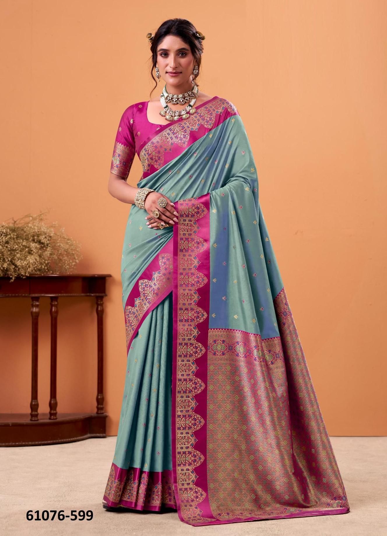 TAAPI GHAT - Catalog # 61076 (Set of 8 Sarees) MADE IN INDIA BY SERENGETI TAAPI GHAT - Catalog # 61076 (Set of 8 Sarees) MADE IN INDIA BY SERENGETI