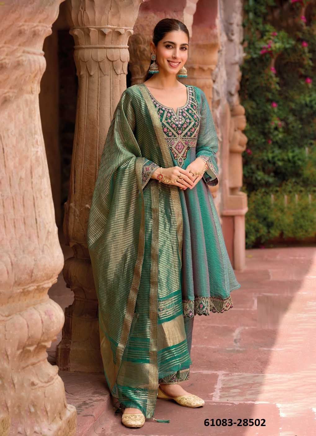 VAANI - Catalog # 61083 (Set of 4 Readymade Salwar Suits) MADE IN INDIA BY Lily & Lali
