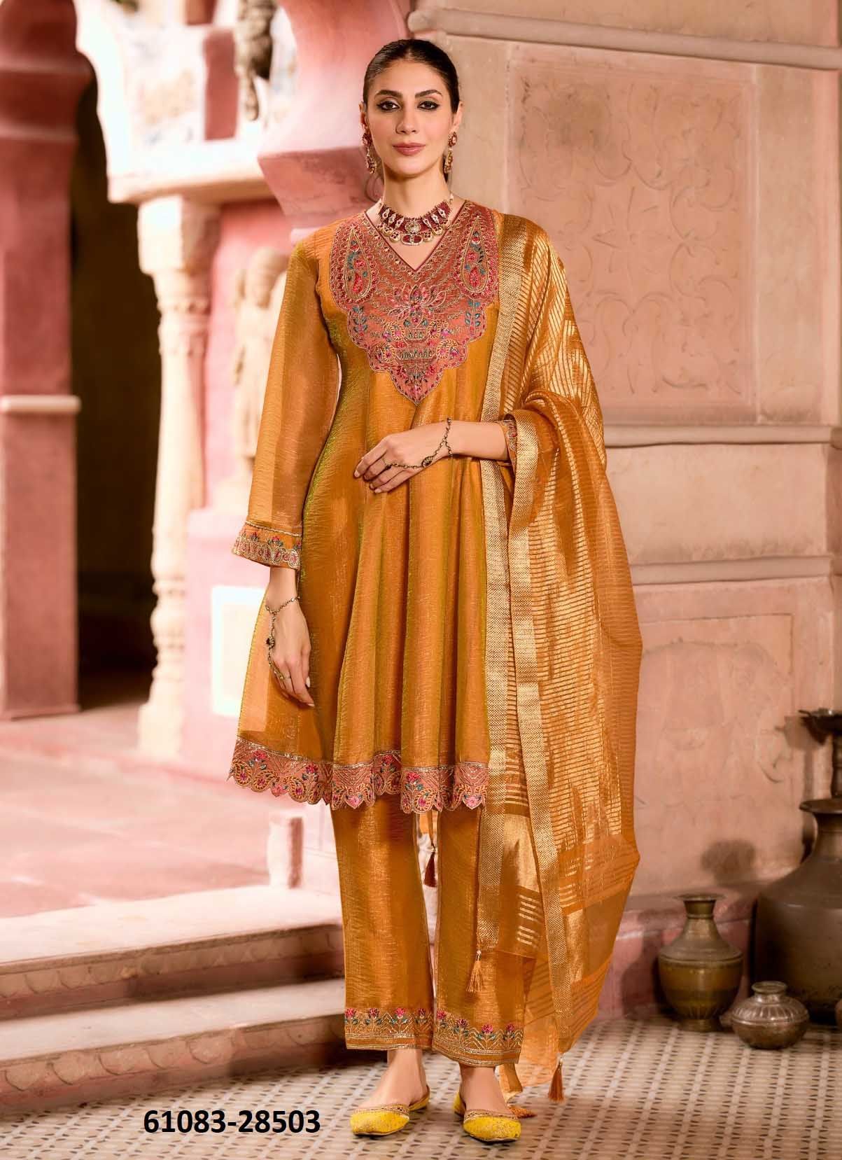 VAANI - Catalog # 61083 (Set of 4 Readymade Salwar Suits) MADE IN INDIA BY Lily & Lali