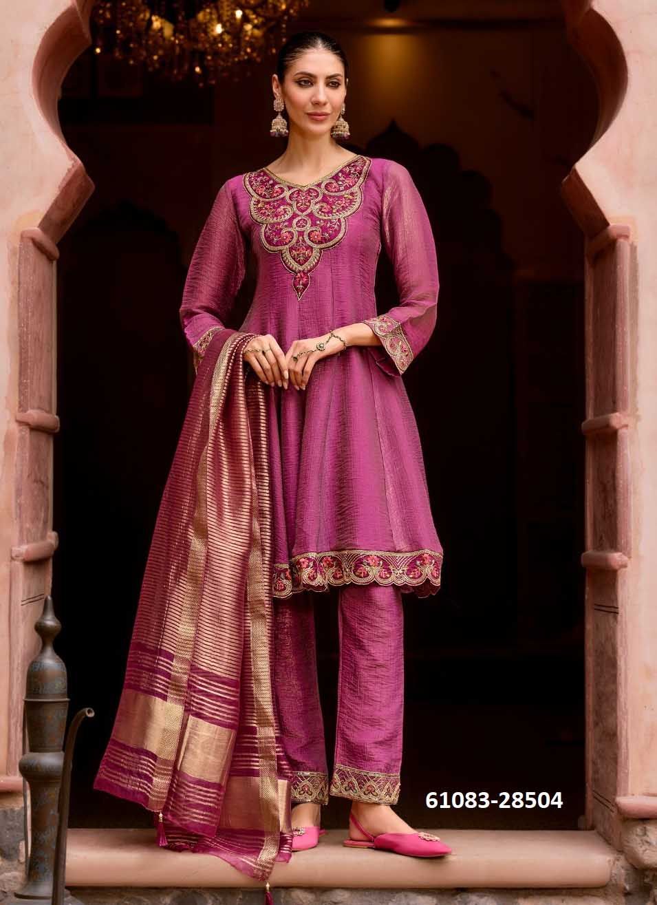 VAANI - Catalog # 61083 (Set of 4 Readymade Salwar Suits) MADE IN INDIA BY Lily & Lali