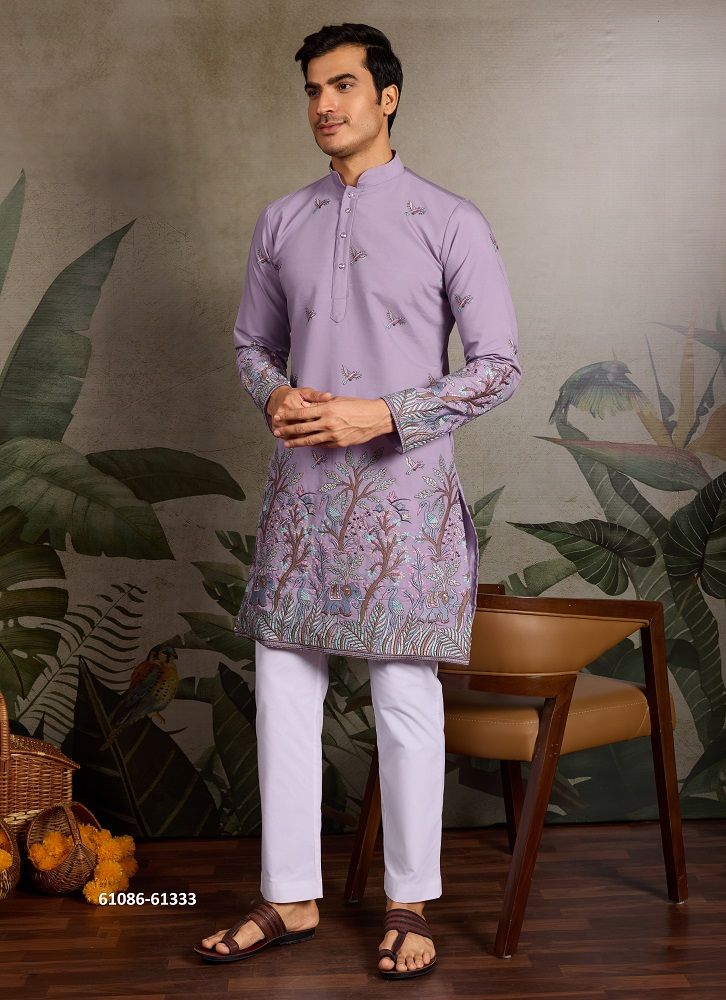 VIVAAH VIRAASAT - Catalog # 61086 (Set of 7 Men's Ethnic Wear) MADE IN INDIA BY JAGRAASA