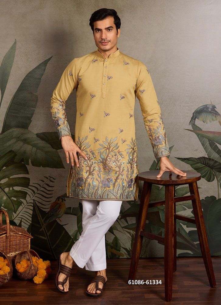 VIVAAH VIRAASAT - Catalog # 61086 (Set of 7 Men's Ethnic Wear) MADE IN INDIA BY JAGRAASA