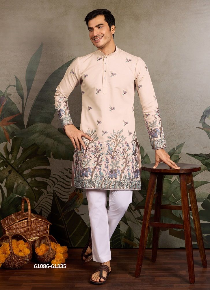 VIVAAH VIRAASAT - Catalog # 61086 (Set of 7 Men's Ethnic Wear) MADE IN INDIA BY JAGRAASA