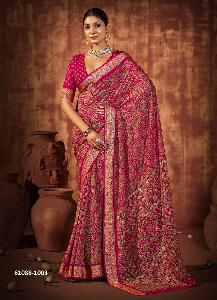 NAZAKAT CREPE SILK 1 - Catalog # 61088 (Set of 6 Sarees) MADE IN INDIA BY SHUBH SHREE CREATIONS NAZAKAT CREPE SILK 1 - Catalog # 61088 (Set of 6 Sarees) MADE IN INDIA BY SHUBH SHREE CREATIONS