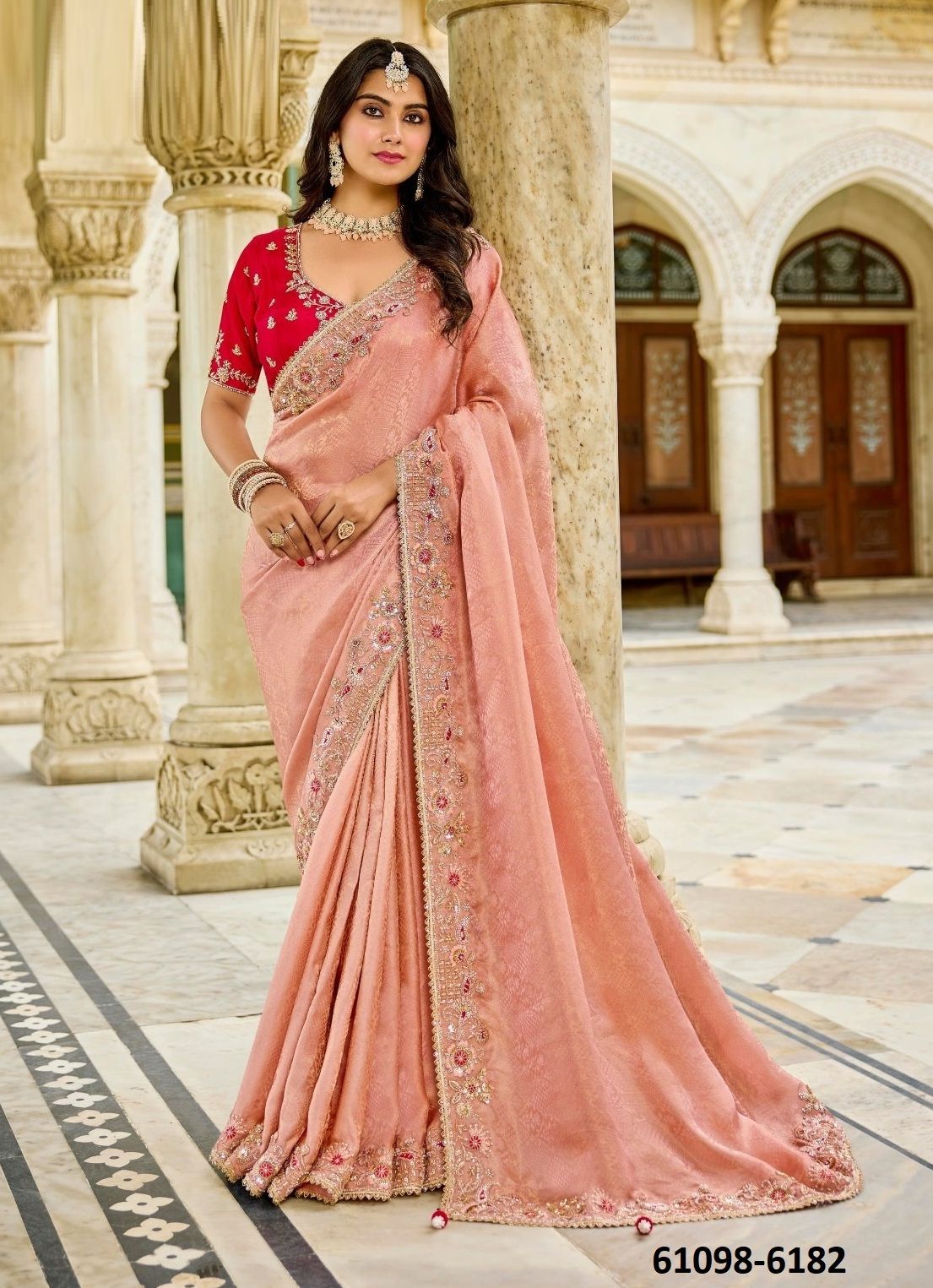 KUMKUM 3 - Catalog # 61098 (Set of 5 Sarees) MADE IN INDIA BY SHISHA KUMKUM 3 - Catalog # 61098 (Set of 5 Sarees) MADE IN INDIA BY SHISHA