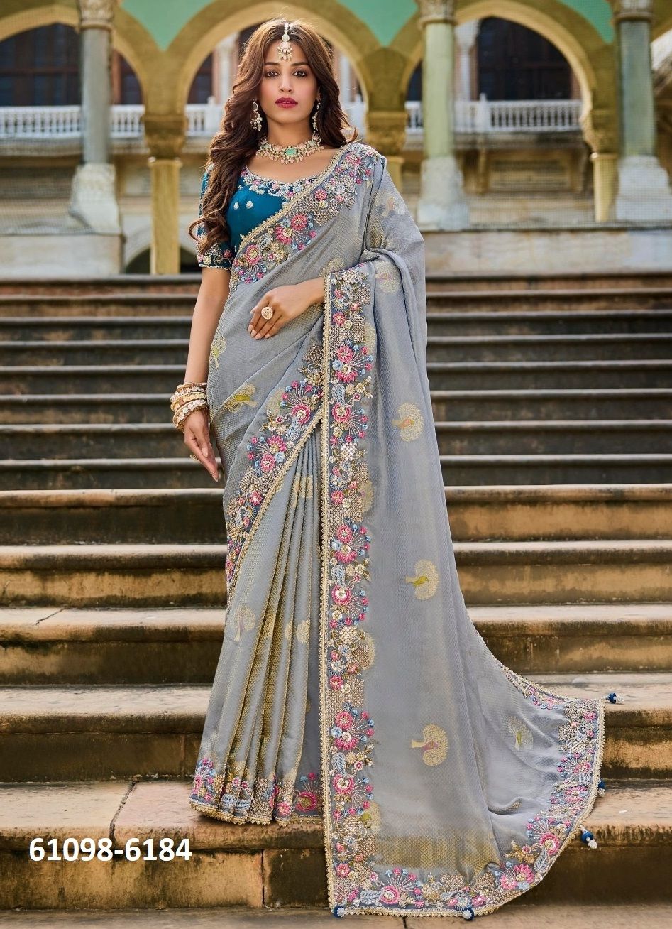 KUMKUM 3 - Catalog # 61098 (Set of 5 Sarees) MADE IN INDIA BY SHISHA KUMKUM 3 - Catalog # 61098 (Set of 5 Sarees) MADE IN INDIA BY SHISHA