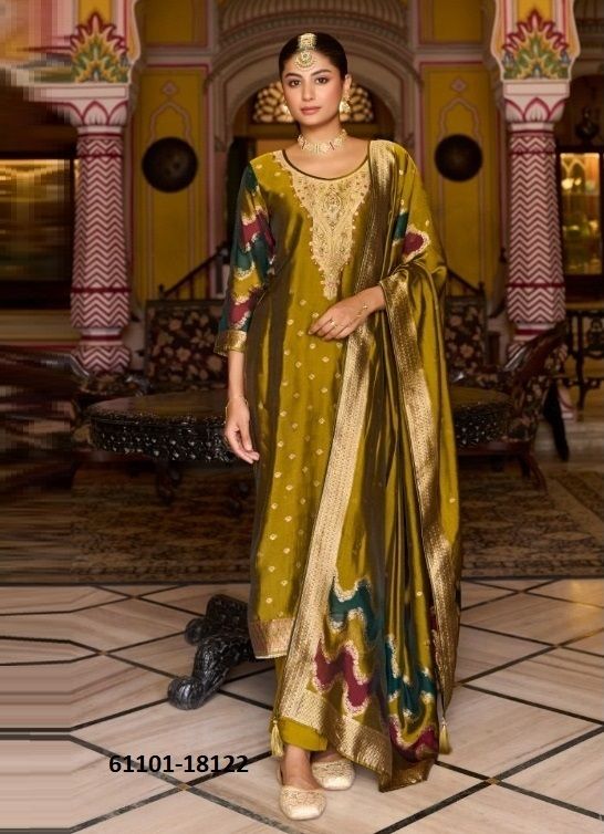 SAPTRANG 3 - Catalog # 61101 (Set of 6 Semi-Stitched / Un-Stitched Suits) MADE IN INDIA BY KALARANG