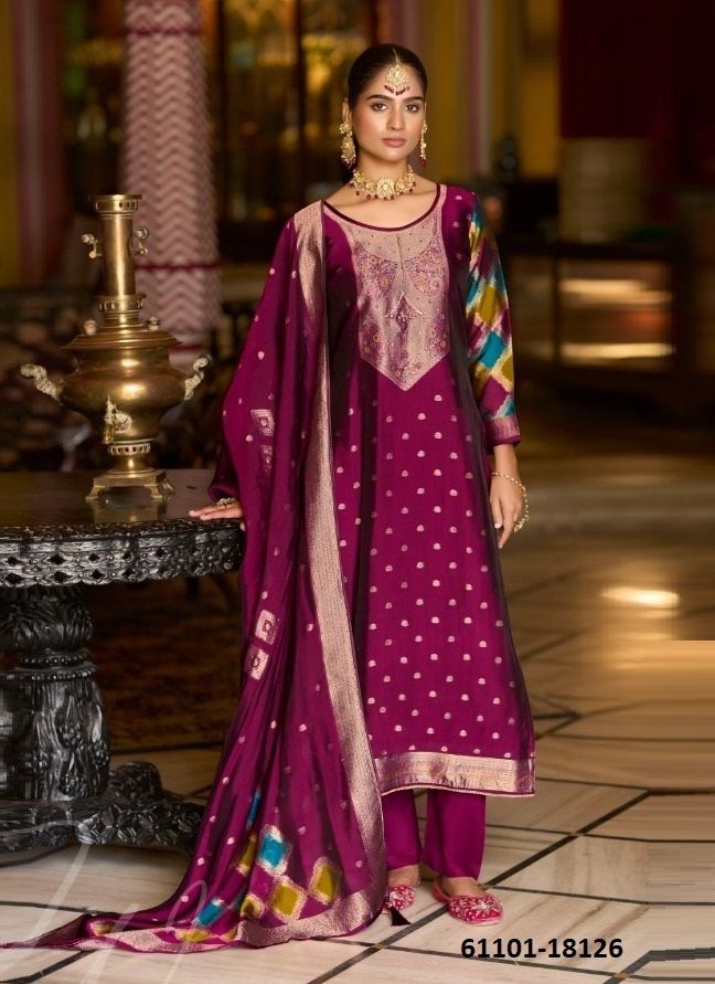 SAPTRANG 3 - Catalog # 61101 (Set of 6 Semi-Stitched / Un-Stitched Suits) MADE IN INDIA BY KALARANG