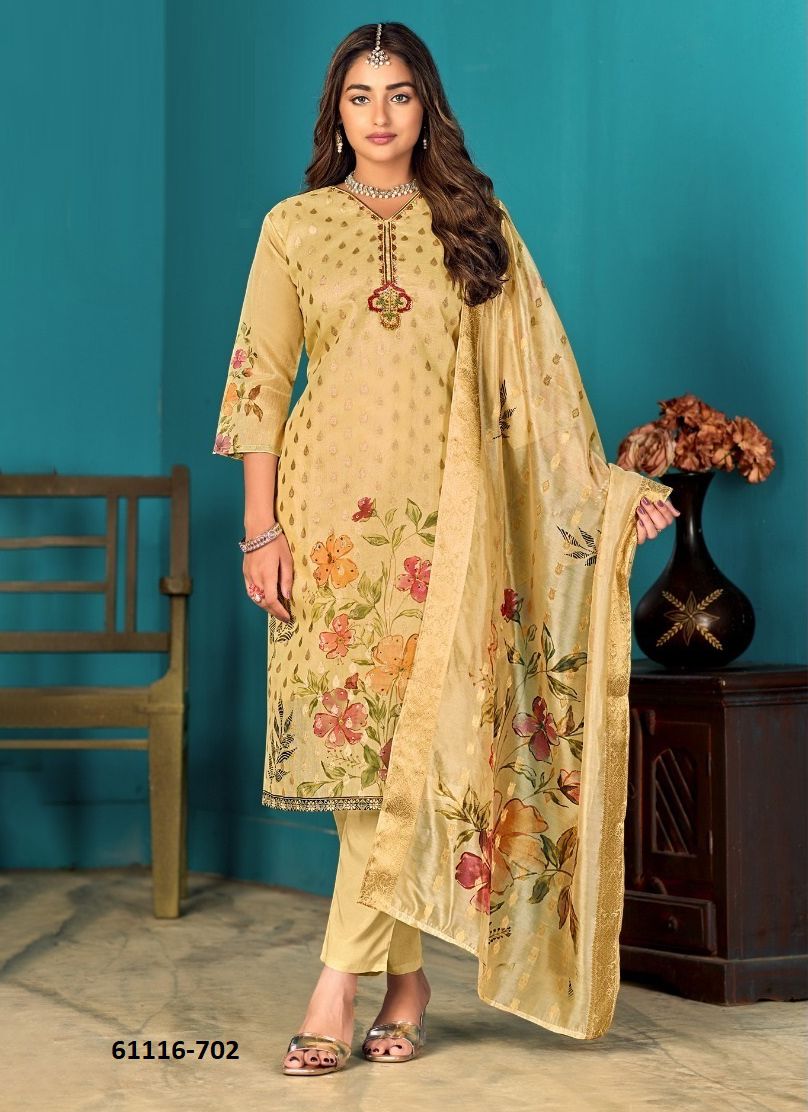 CELERIO - Catalog # 61116 (Set of 4 SIZE-SETS [Readymade Salwar Suits]) MADE IN INDIA BY MEHERIYA