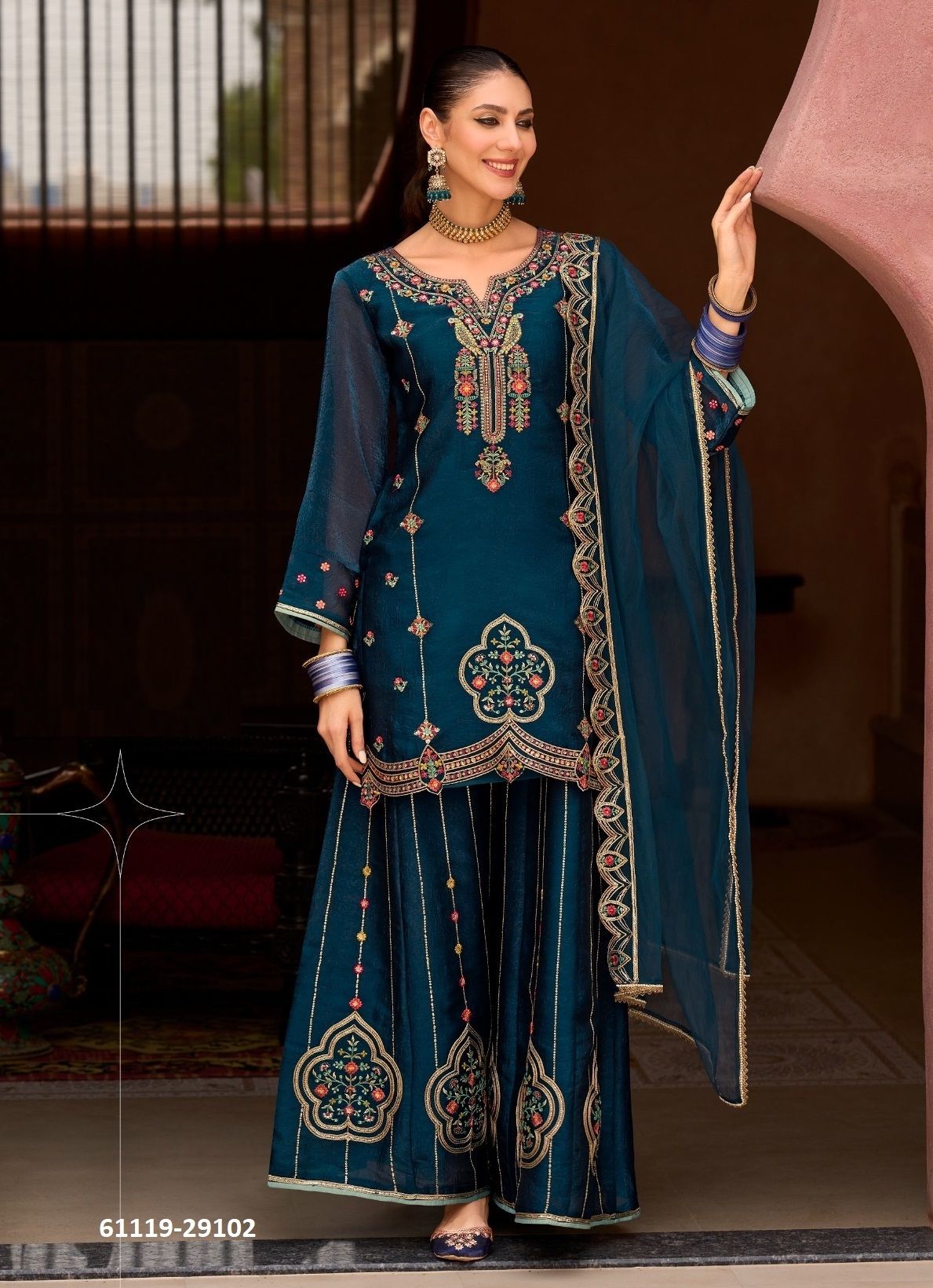 ANDORRA - Catalog # 61119 (Set of 4 Readymade Salwar Suits) MADE IN INDIA BY LILY & LALI ANDORRA - Catalog # 61119 (Set of 4 Readymade Salwar Suits) MADE IN INDIA BY LILY & LALI