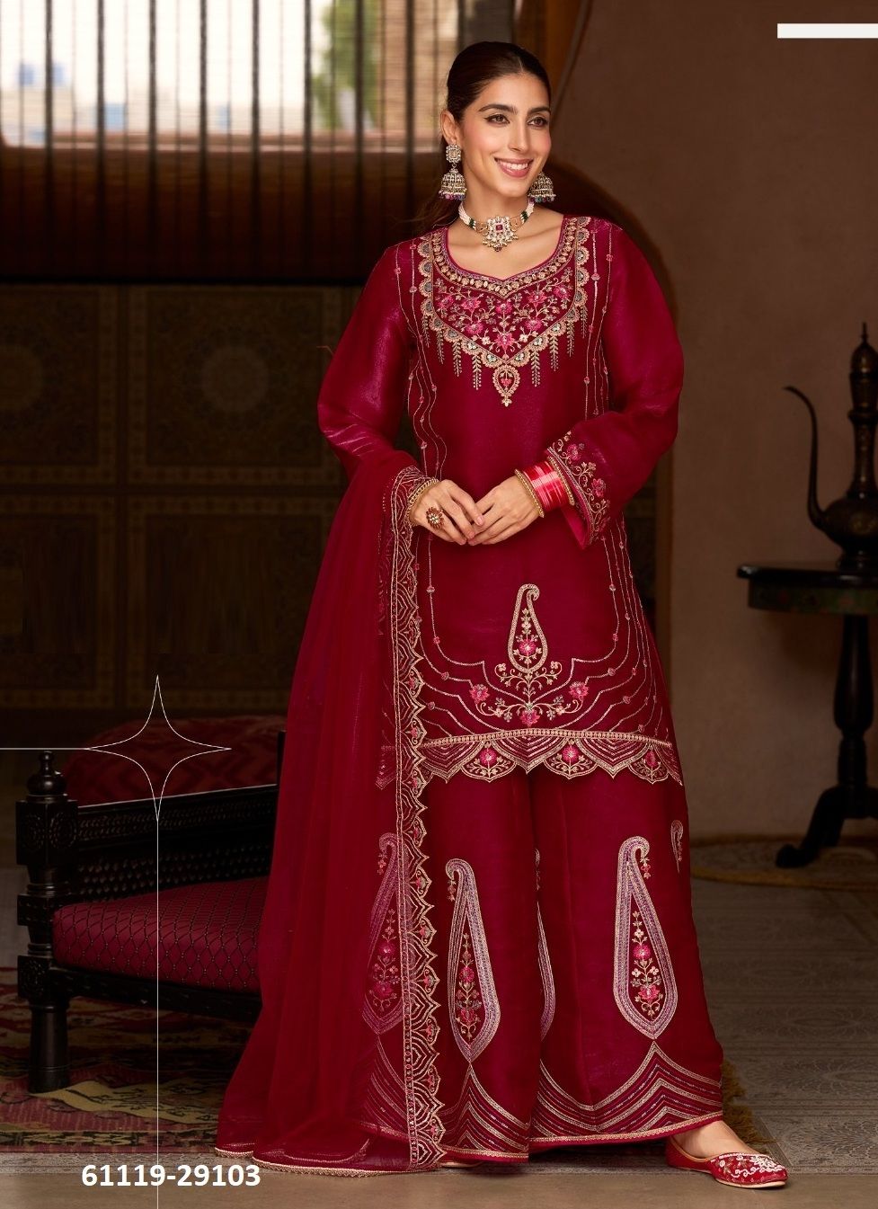 ANDORRA - Catalog # 61119 (Set of 4 Readymade Salwar Suits) MADE IN INDIA BY LILY & LALI ANDORRA - Catalog # 61119 (Set of 4 Readymade Salwar Suits) MADE IN INDIA BY LILY & LALI