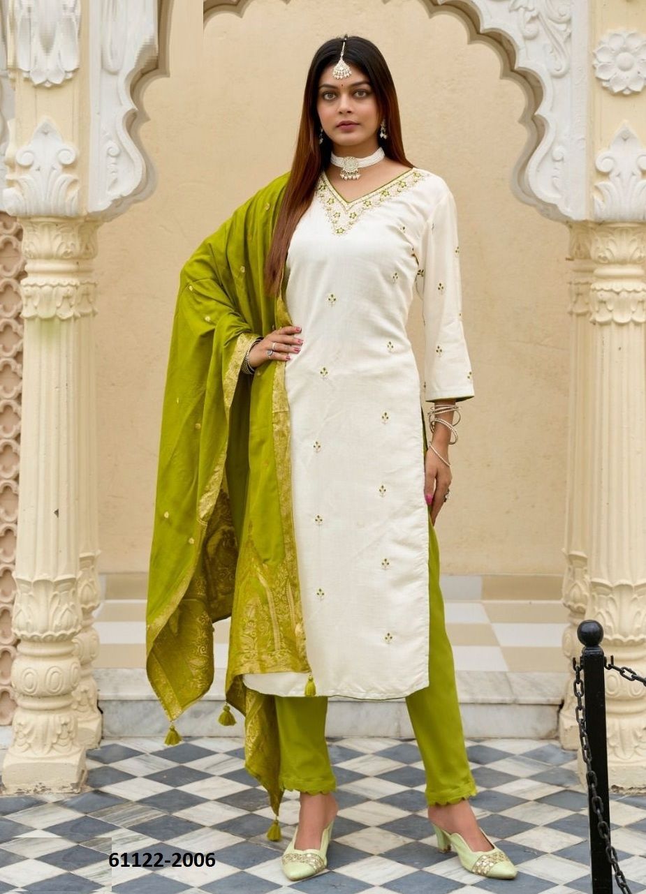 ALANKAR - Catalog # 61122 (Set of 6 Readymade Salwar Suits) MADE IN INDIA BY MITTOO