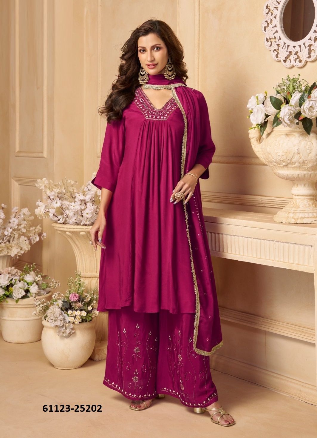 RITIKA - Catalog # 61123 (Set of 4 Readymade Salwar Suits) MADE IN INDIA BY LILY & LALI