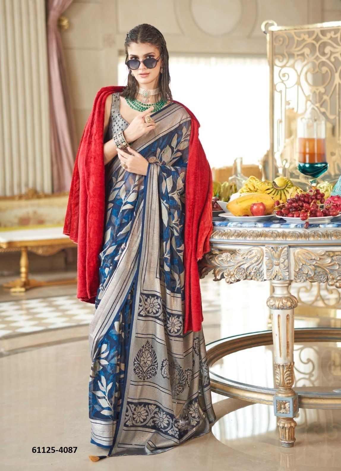 THE MOMENT - Catalog # 61125 (Set of 6 Sarees) MADE IN INDIA BY KRESHVA THE MOMENT - Catalog # 61125 (Set of 6 Sarees) MADE IN INDIA BY KRESHVA