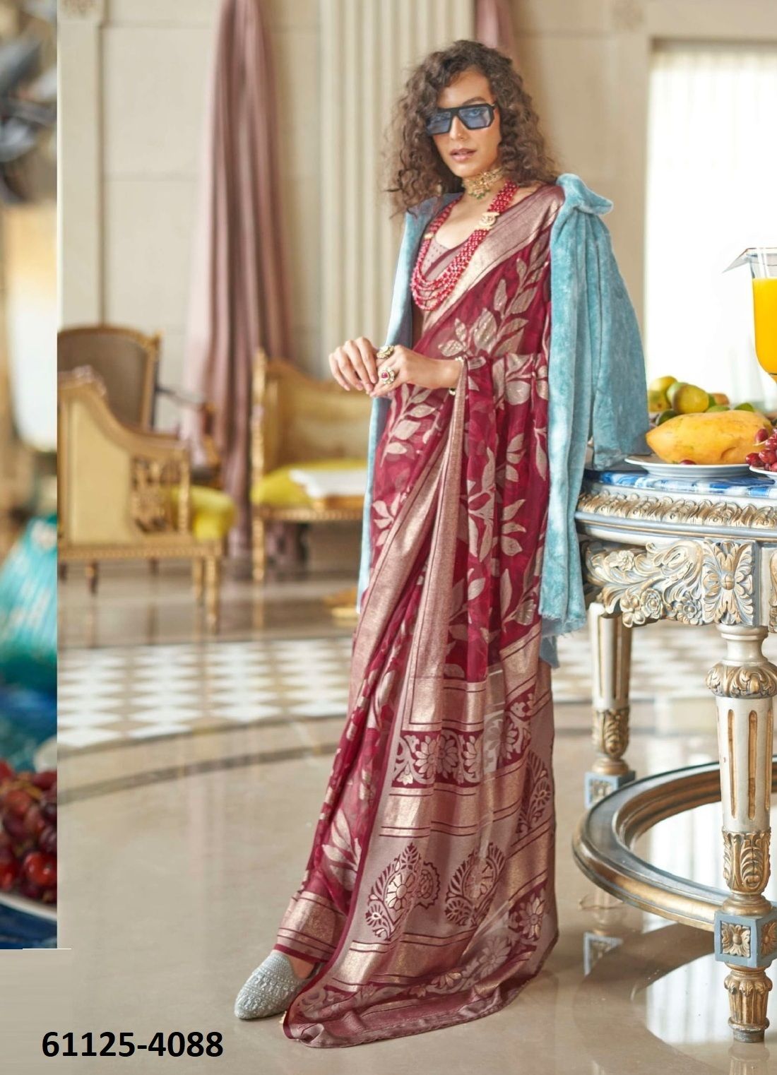 THE MOMENT - Catalog # 61125 (Set of 6 Sarees) MADE IN INDIA BY KRESHVA THE MOMENT - Catalog # 61125 (Set of 6 Sarees) MADE IN INDIA BY KRESHVA