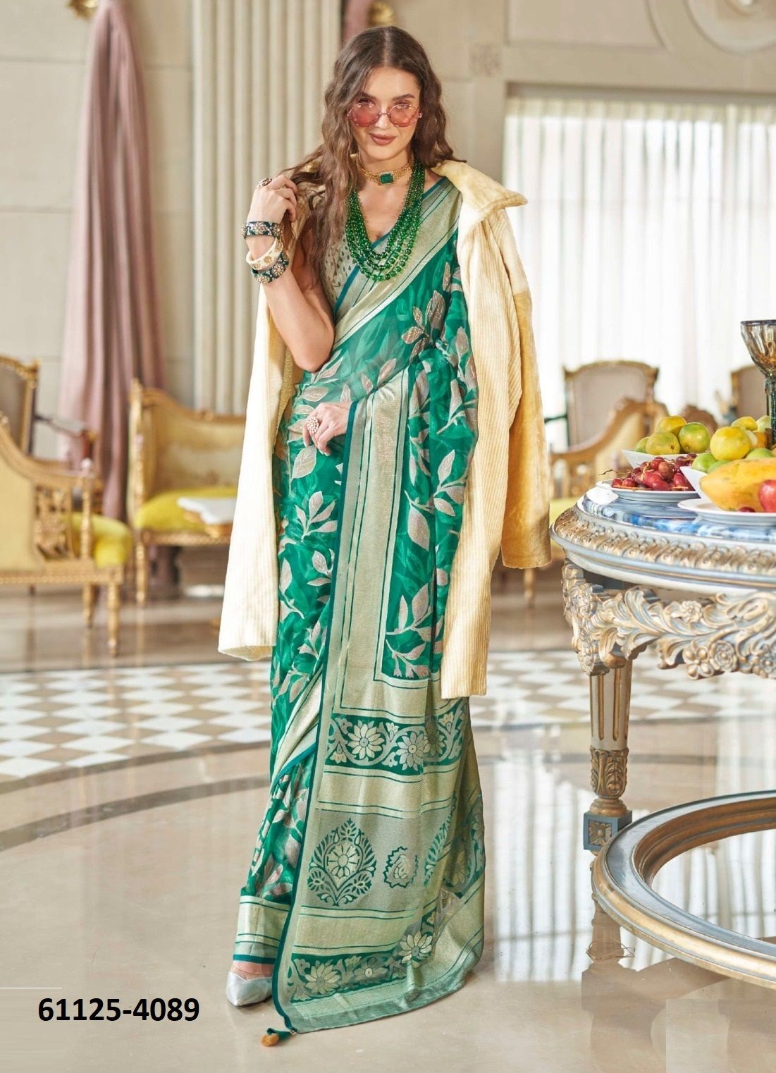 THE MOMENT - Catalog # 61125 (Set of 6 Sarees) MADE IN INDIA BY KRESHVA THE MOMENT - Catalog # 61125 (Set of 6 Sarees) MADE IN INDIA BY KRESHVA