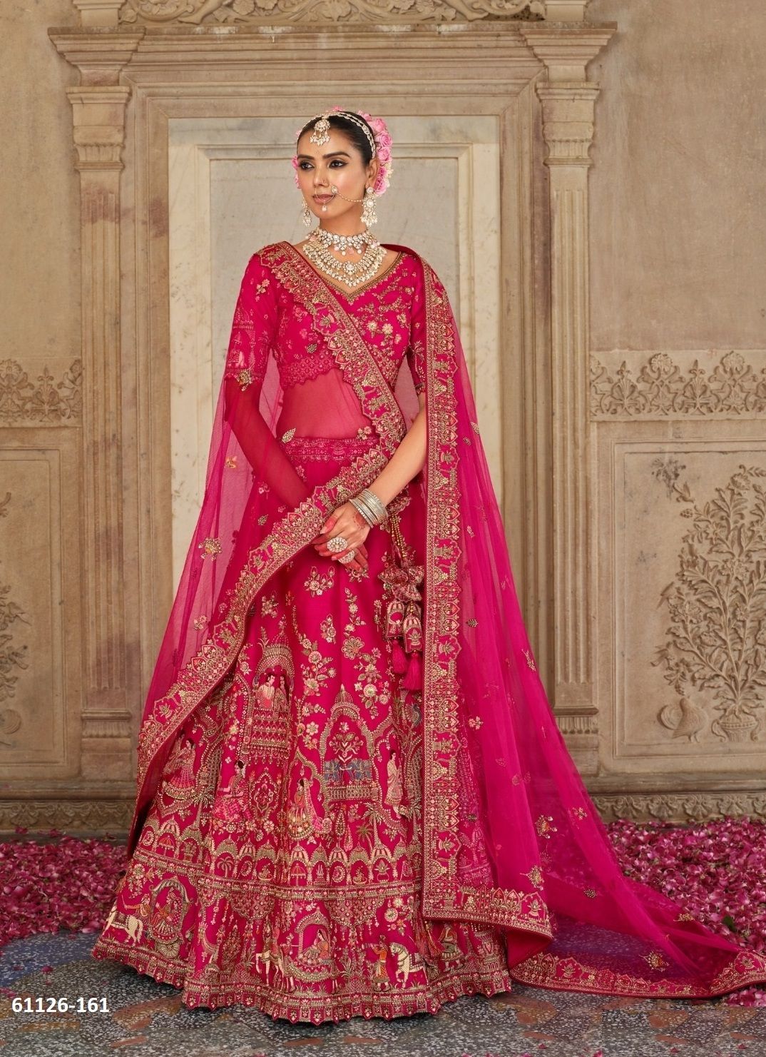 ANAARA BRIDAL WEAR 152-164 - Catalog # 61126 (Set of 12 Semi-Stitched Lehengas) MADE IN INDIA BY TATHASTU